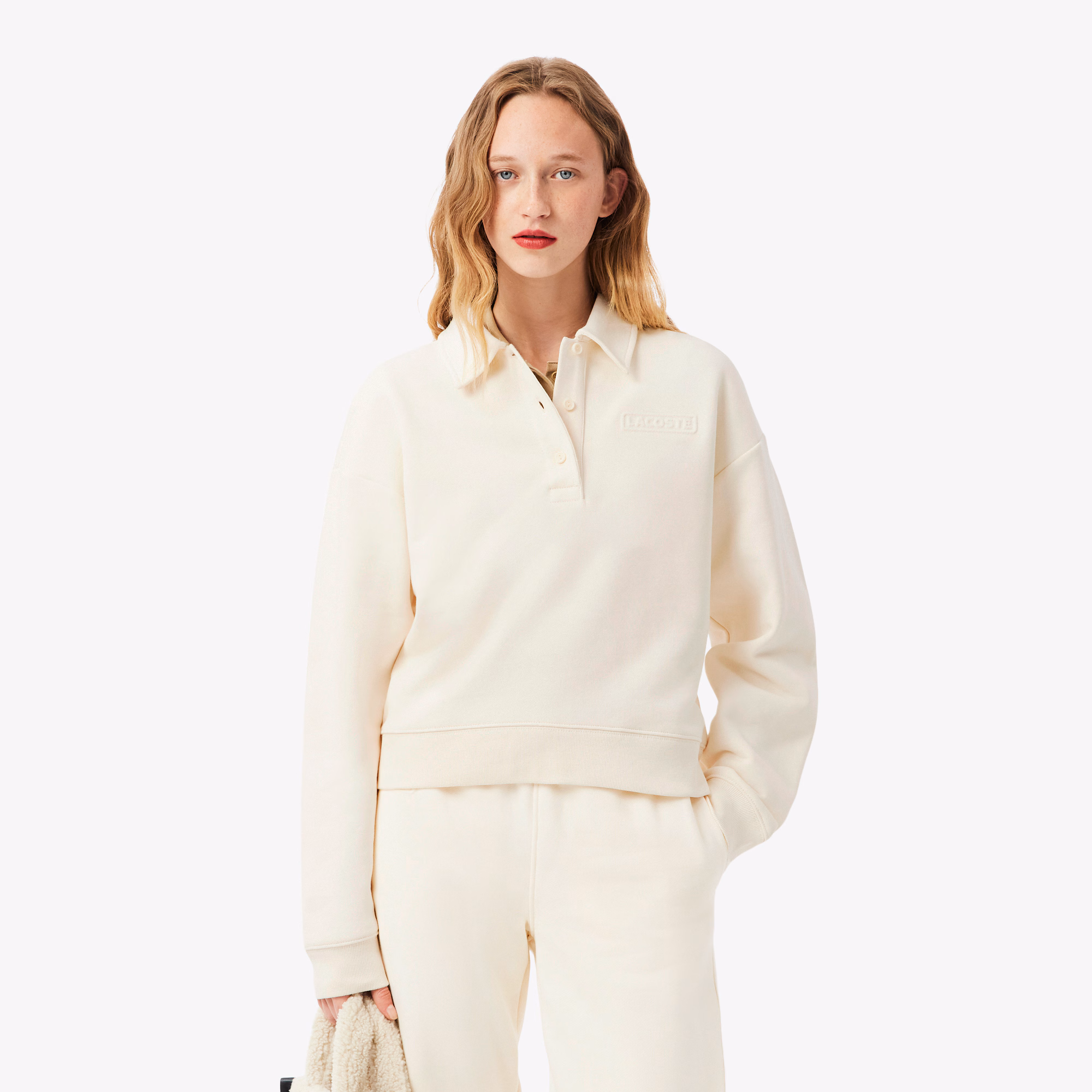 Women's Polo Collar Sweatshirt