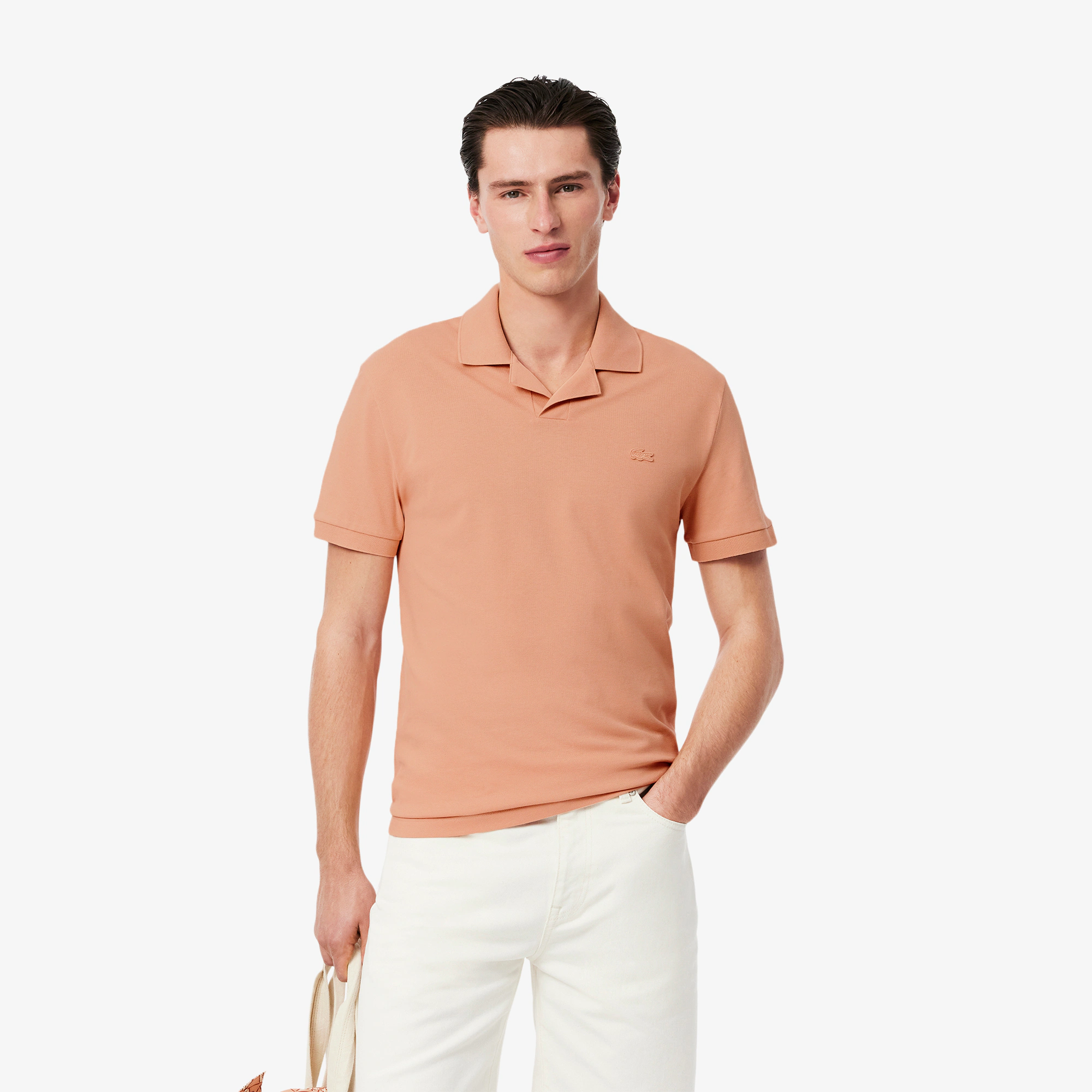 Men's Classic Fit Open Neck Paris Polo