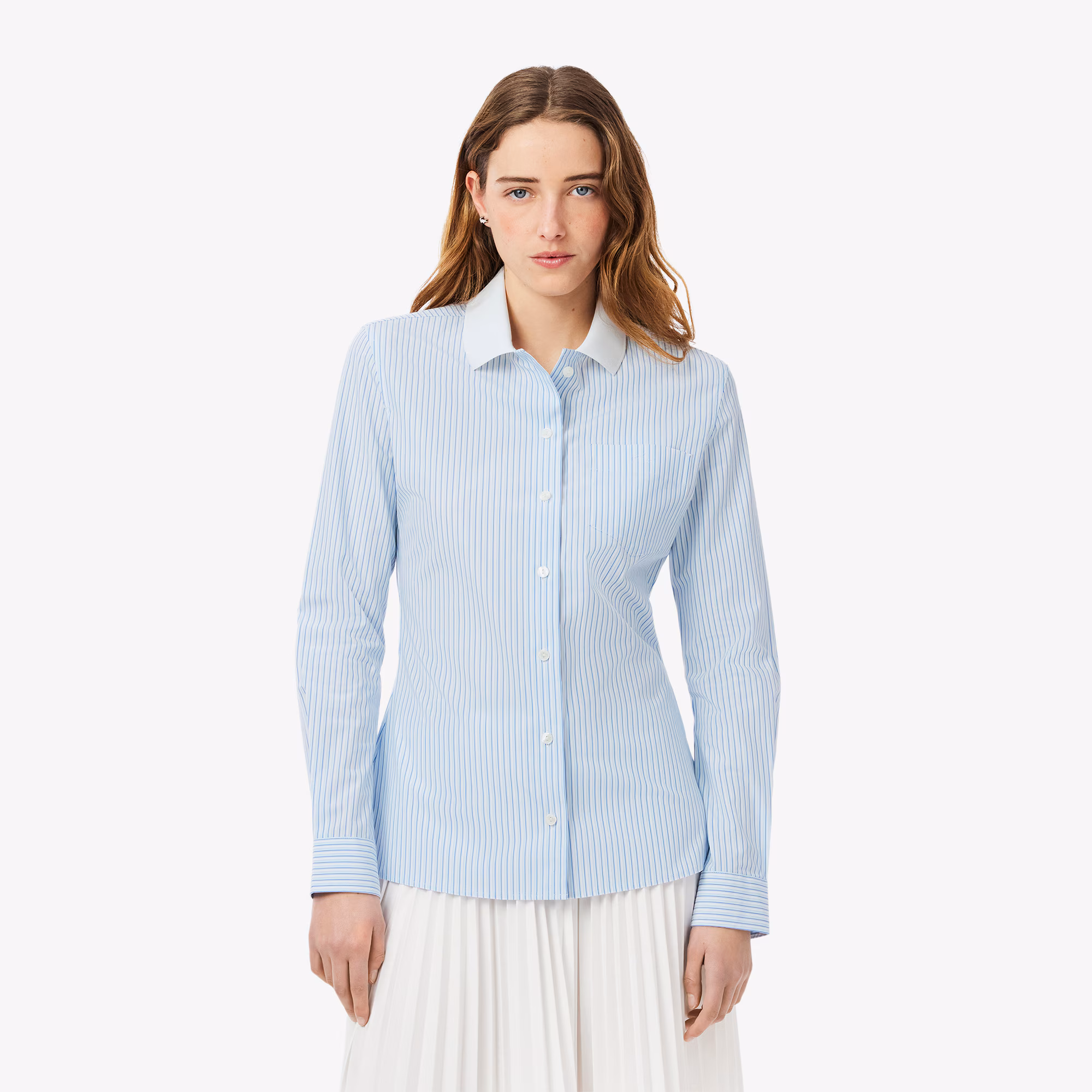 Women's Slim Fit Stretch Poplin Shirt