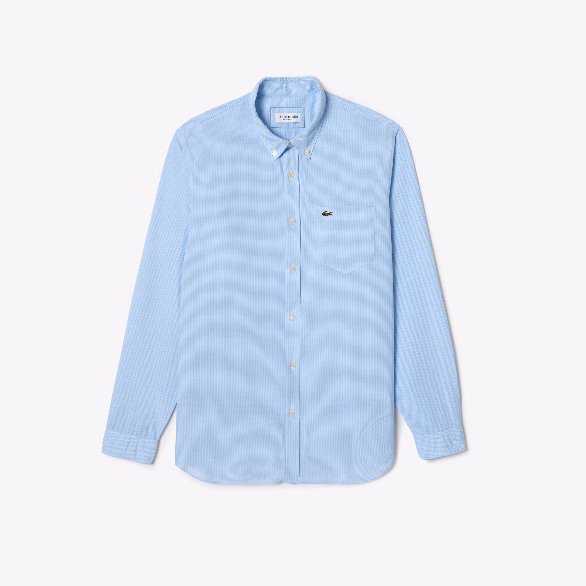 Men's Regular Fit Gingham Poplin Shirt