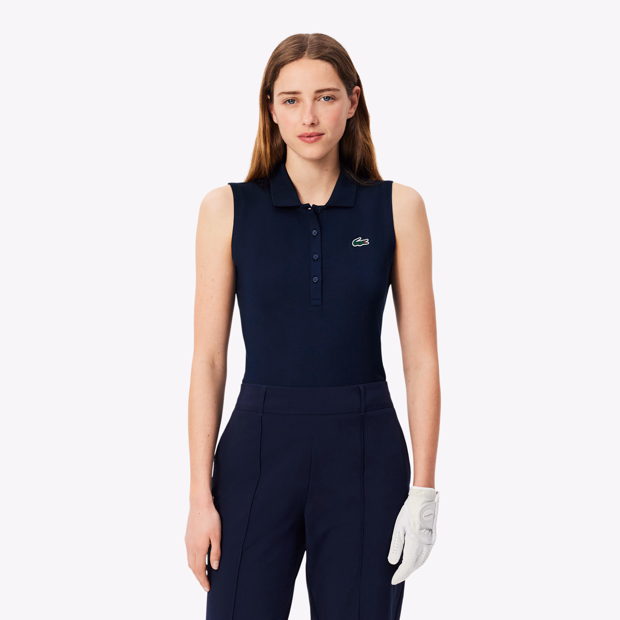 Women's Slim Fit UV Protect Stretch Golf Polo