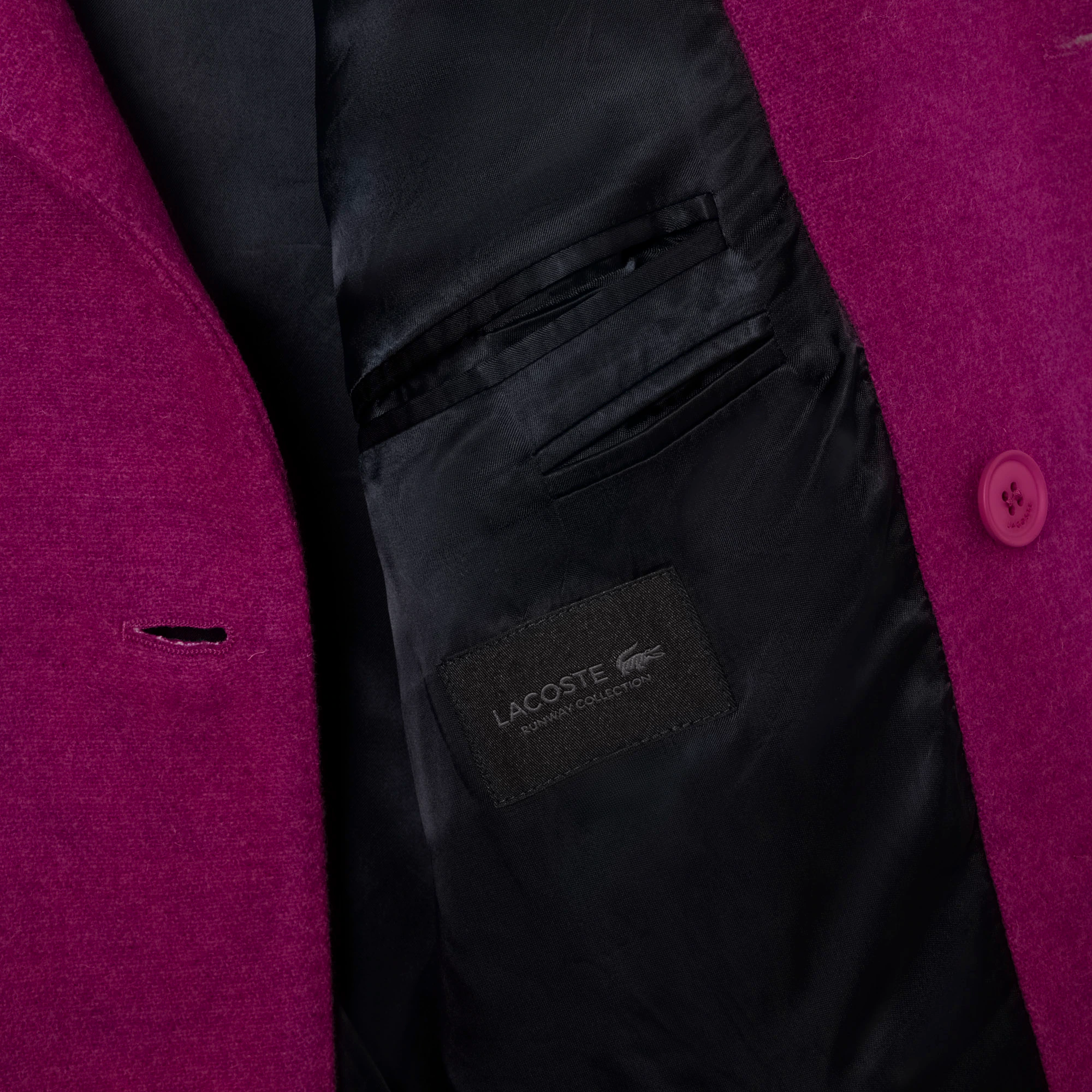 Runway Double Breasted Marbled Wool Blazer