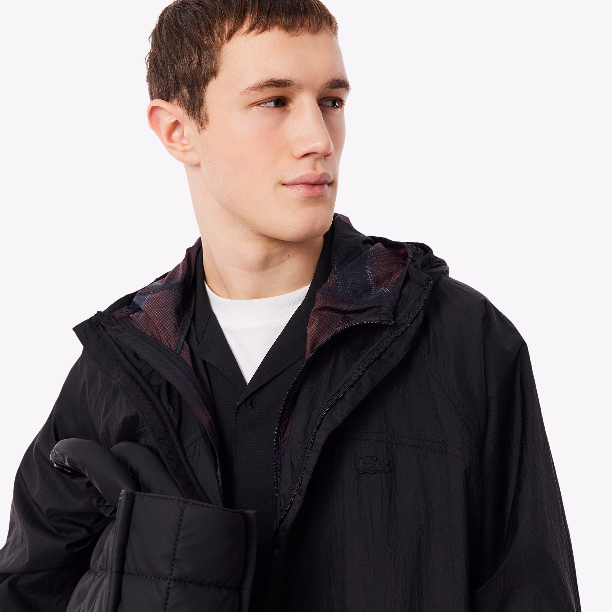 Men's Long Packable Water-Repellent Jacket