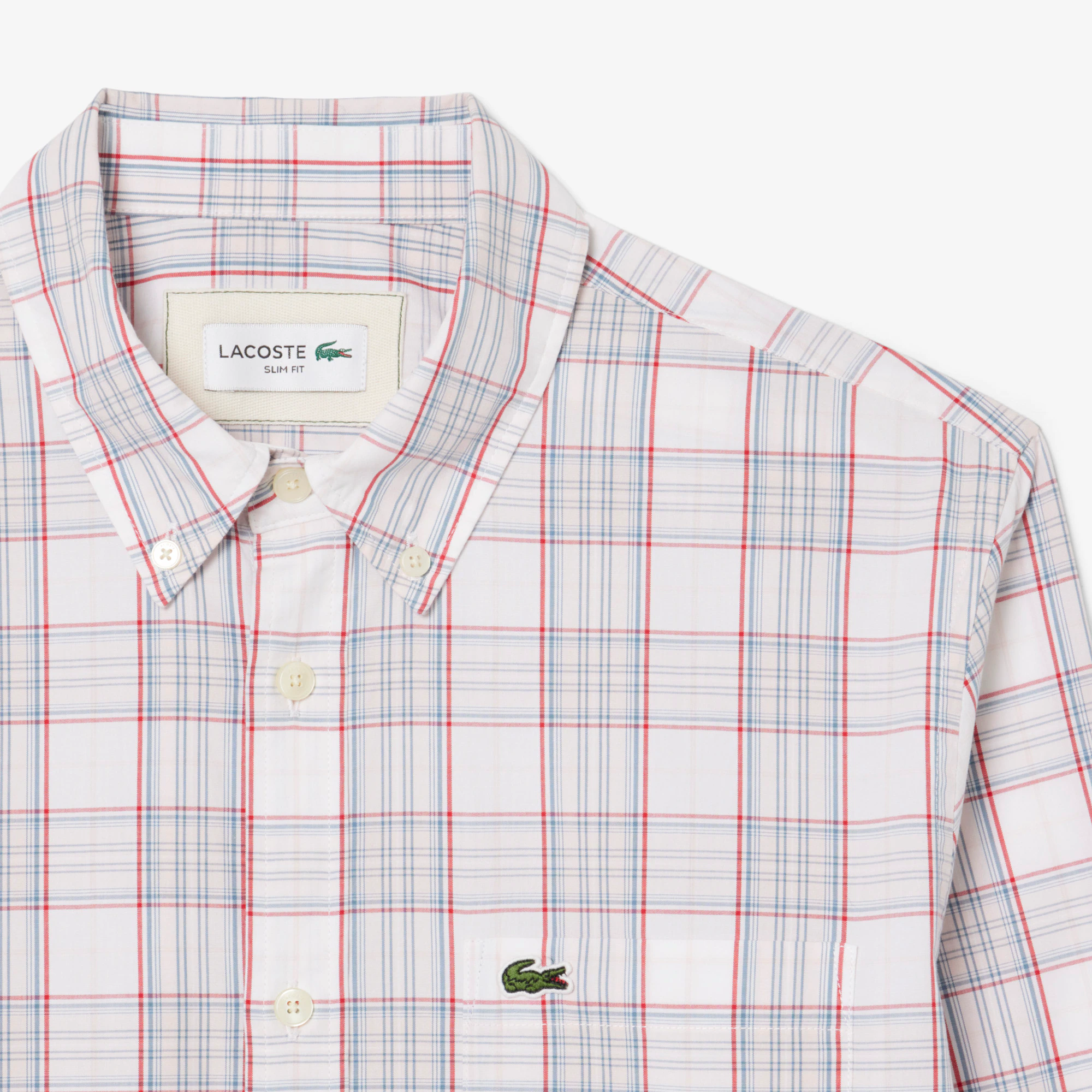 Men's Slim Fit Stretch Plaid Shirt