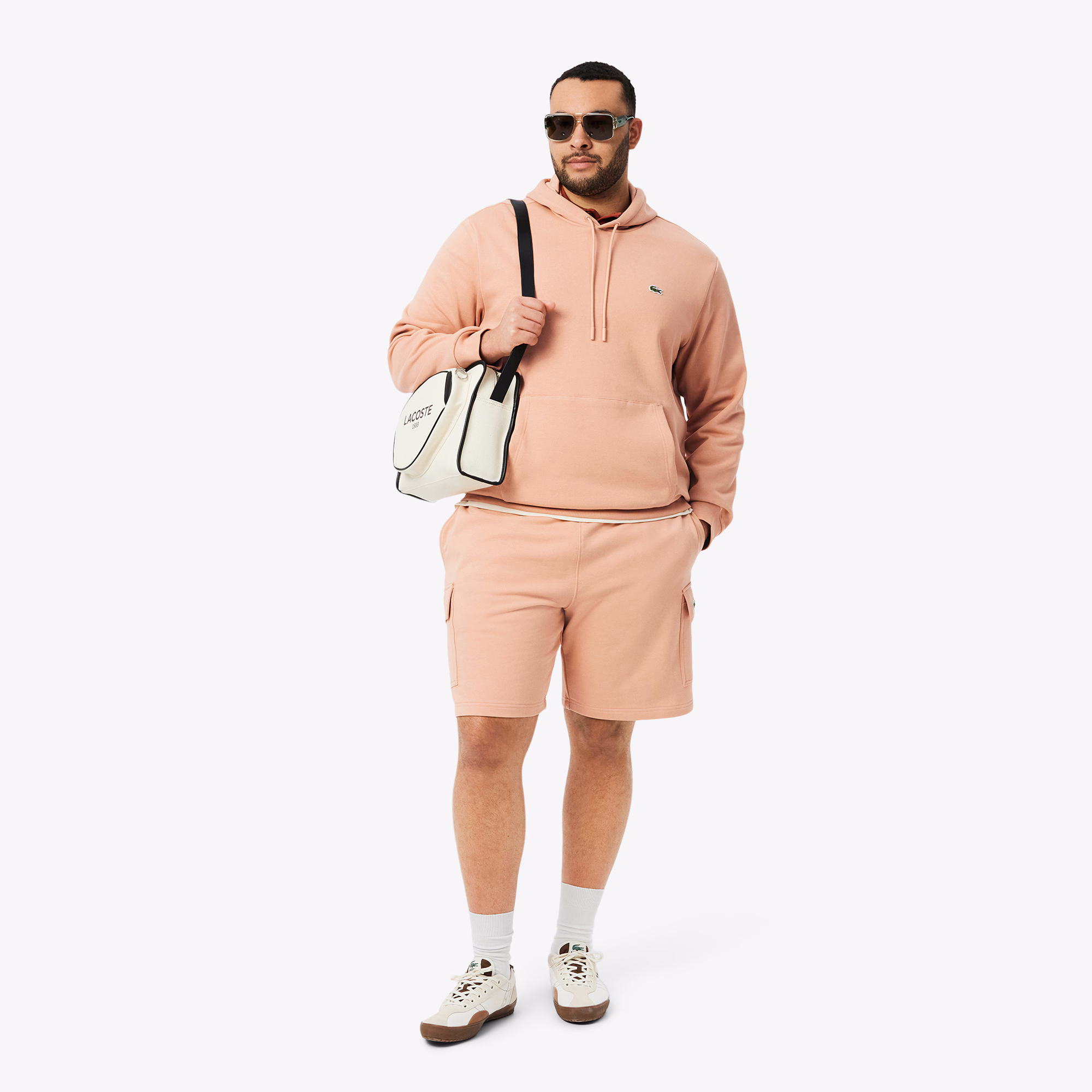 Men's Cotton Fleece Cargo Shorts