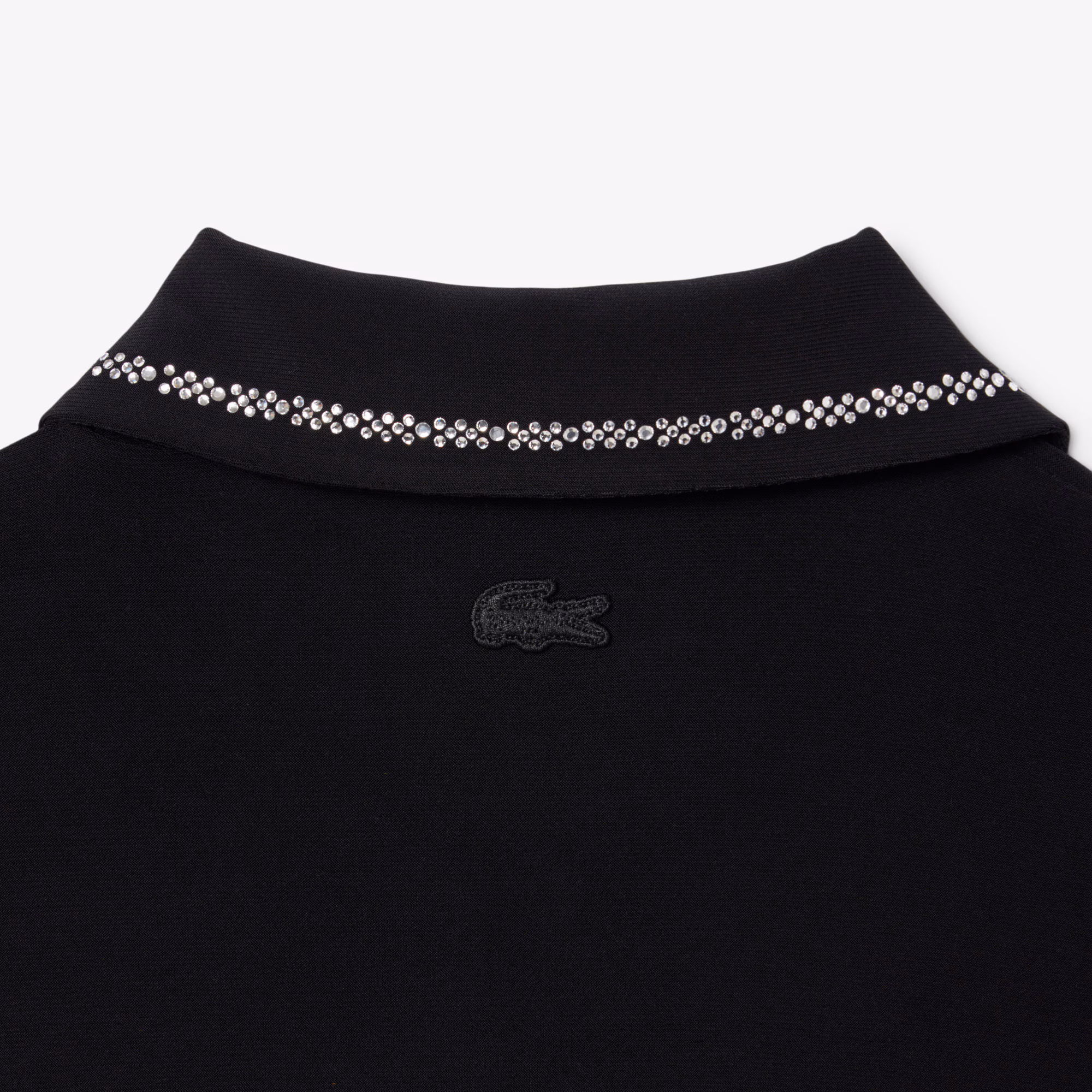 Women's Slim Fit Diamanté Crocodile Polo Collar Dress