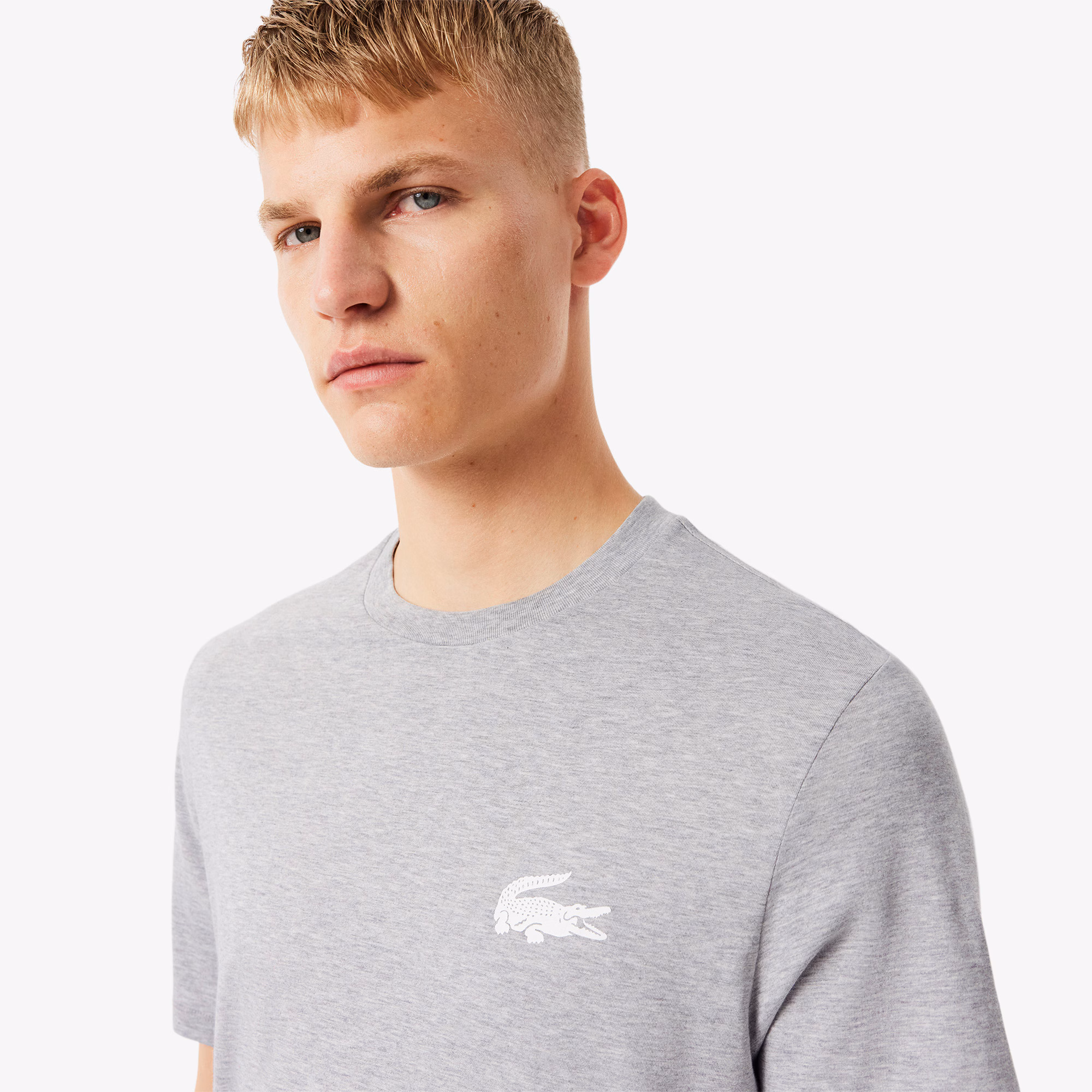 Men's Crocodile Print Cotton Undershirt