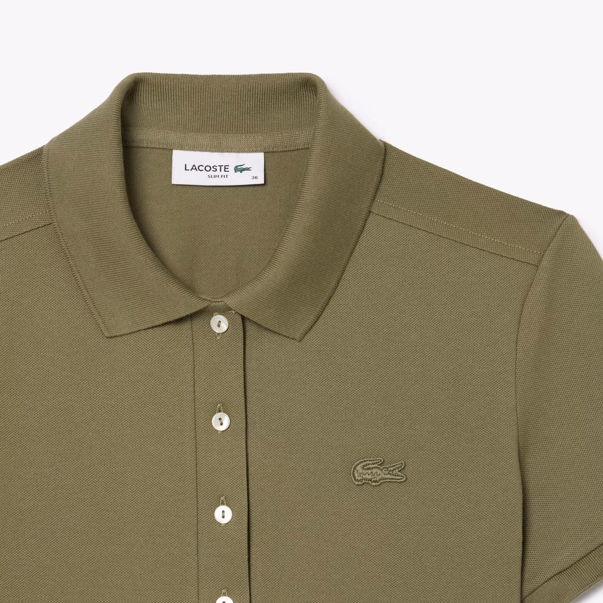 Women's L.12.D Slim Fit Stretch Mini Piqué Polo