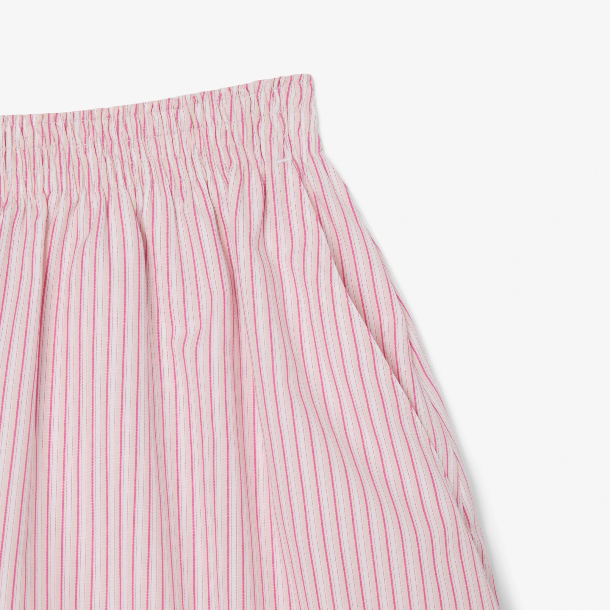 Women's Relaxed Fit Lightweight Striped Poplin Shorts