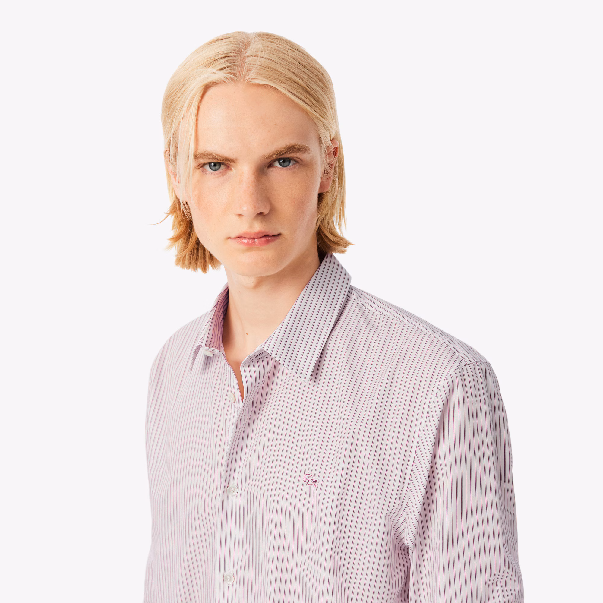 Men's Regular Fit Striped Button Down Shirt