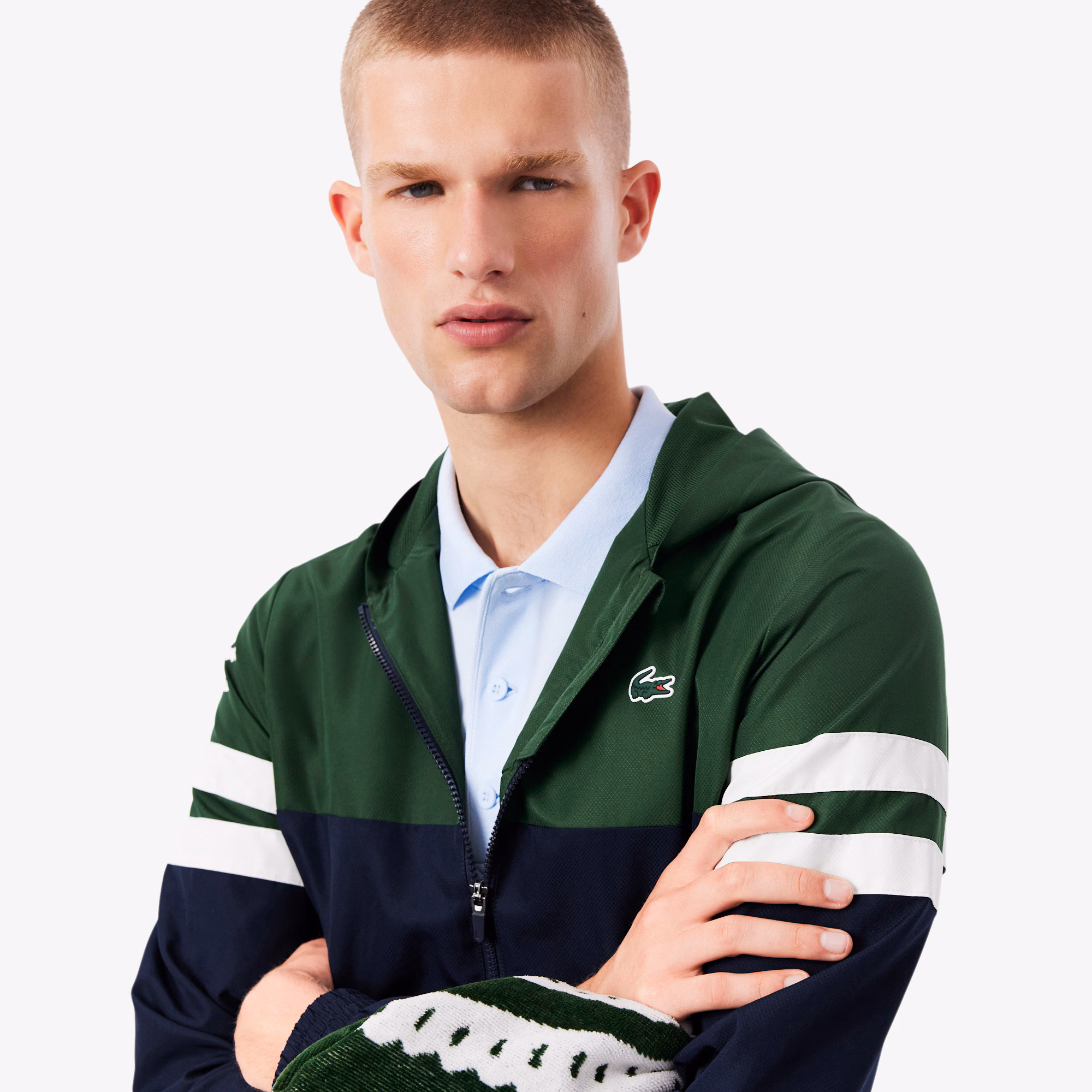 Men's Tennis Water-Repellent Hooded Jacket