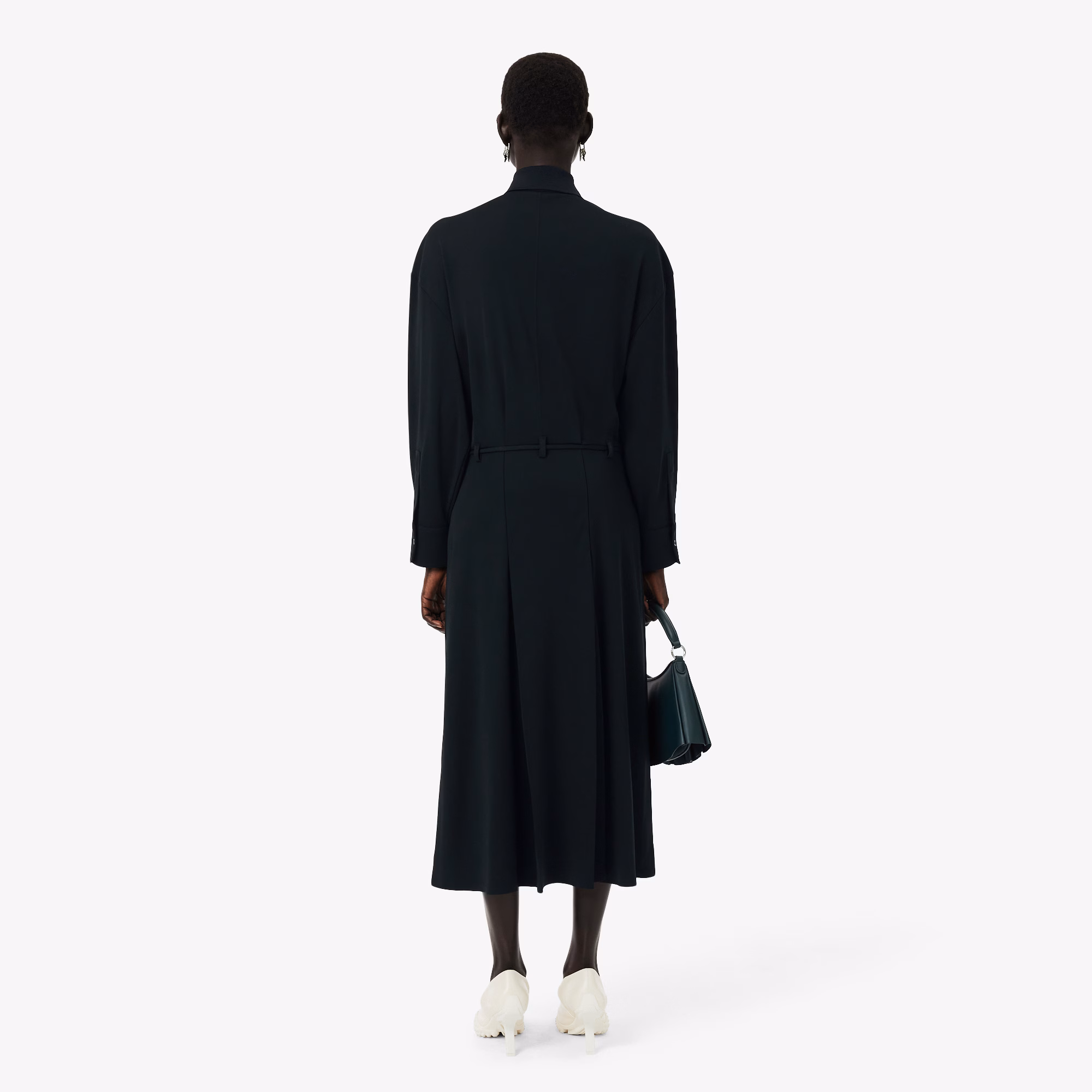 Runway Pleated Polo Maxi Dress