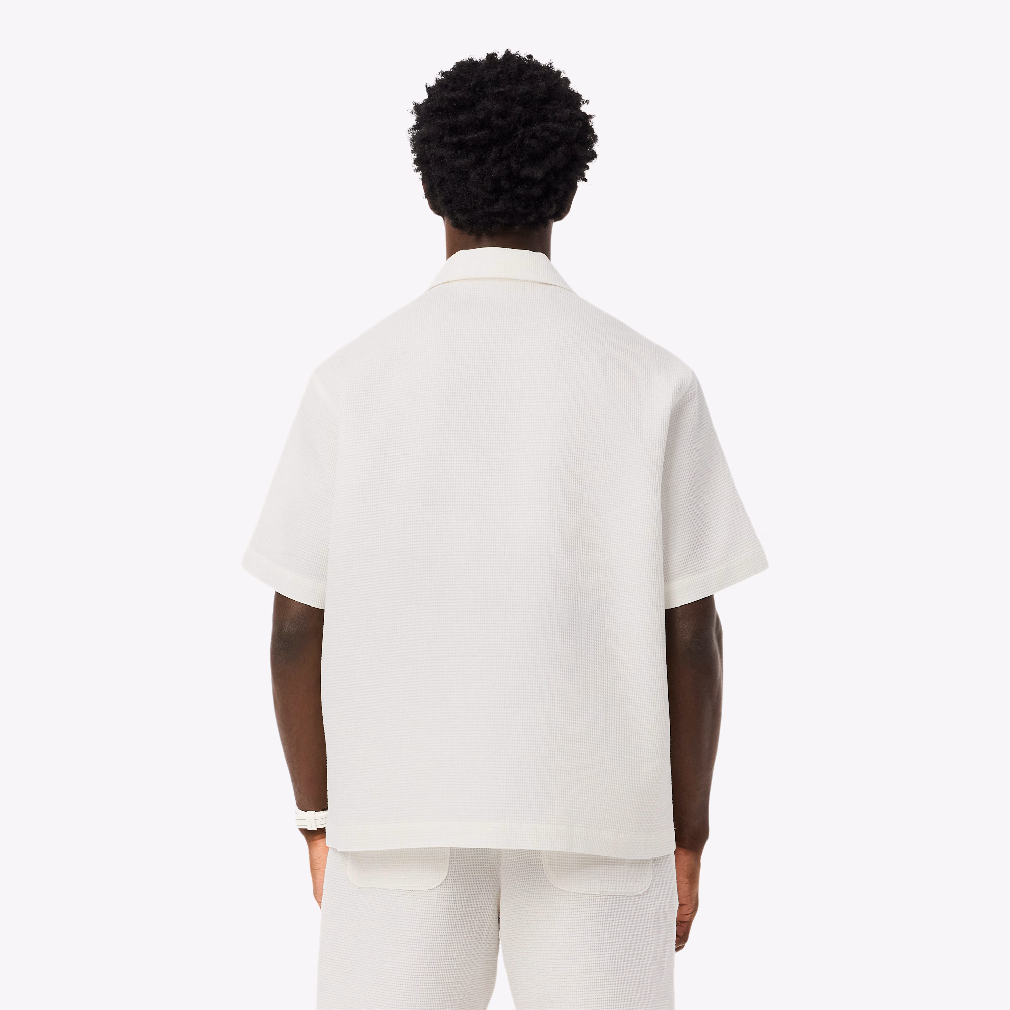 Men's Relaxed Fit Waffle Texture Shirt