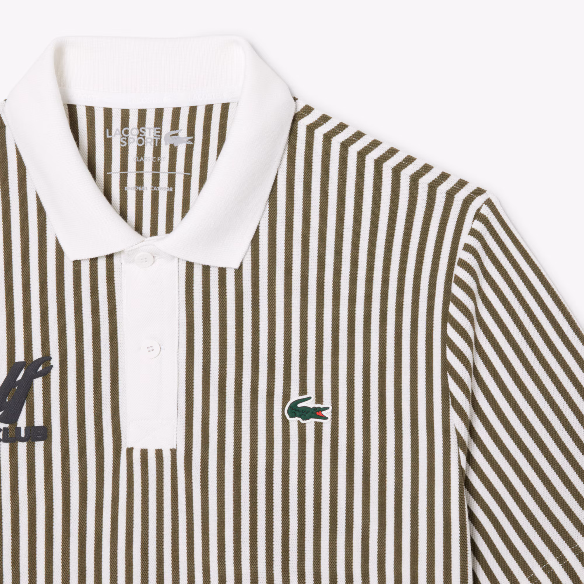 Men's Thermo-Regulating Striped Golf Polo