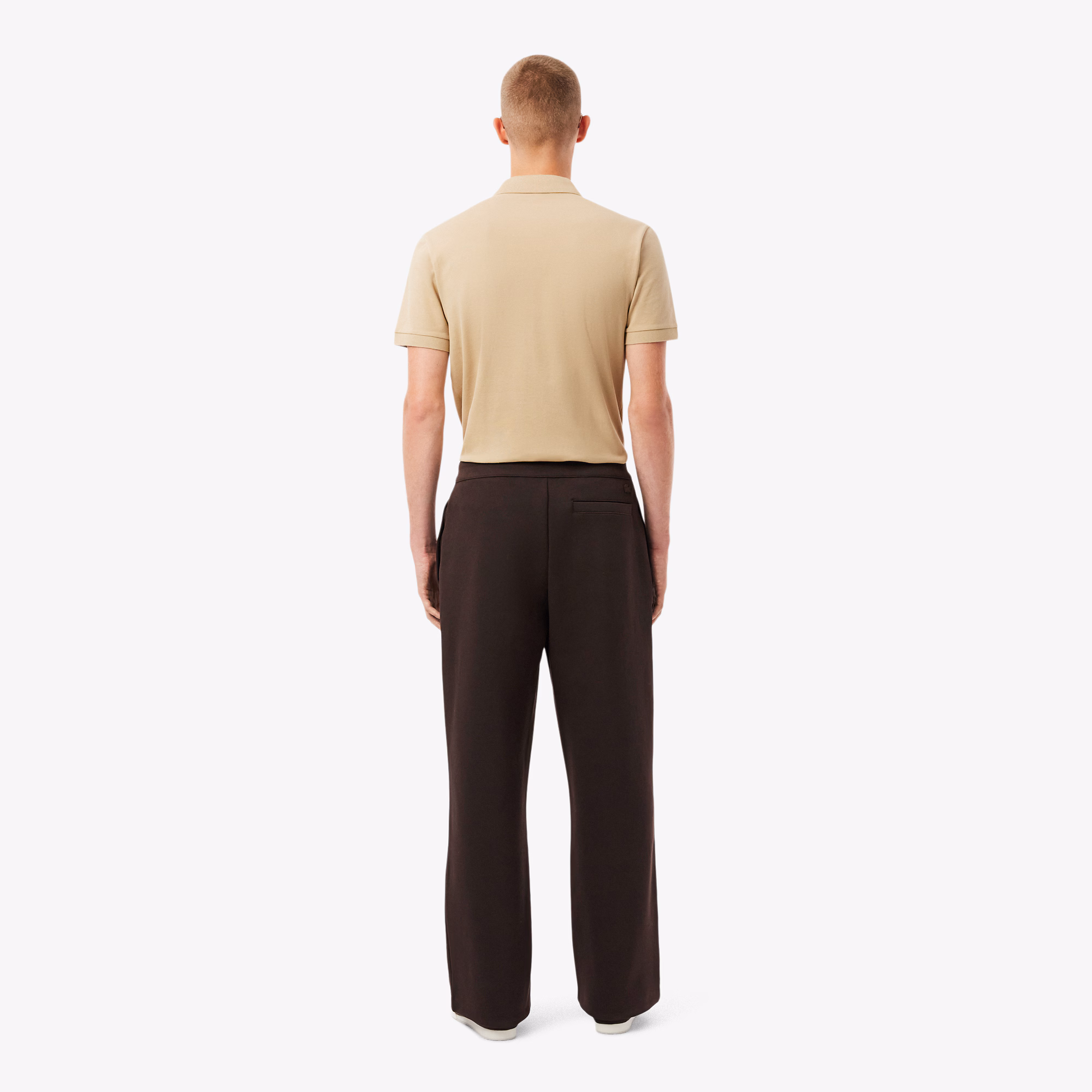 Men's Loose Fit Piqué Pleated Pants