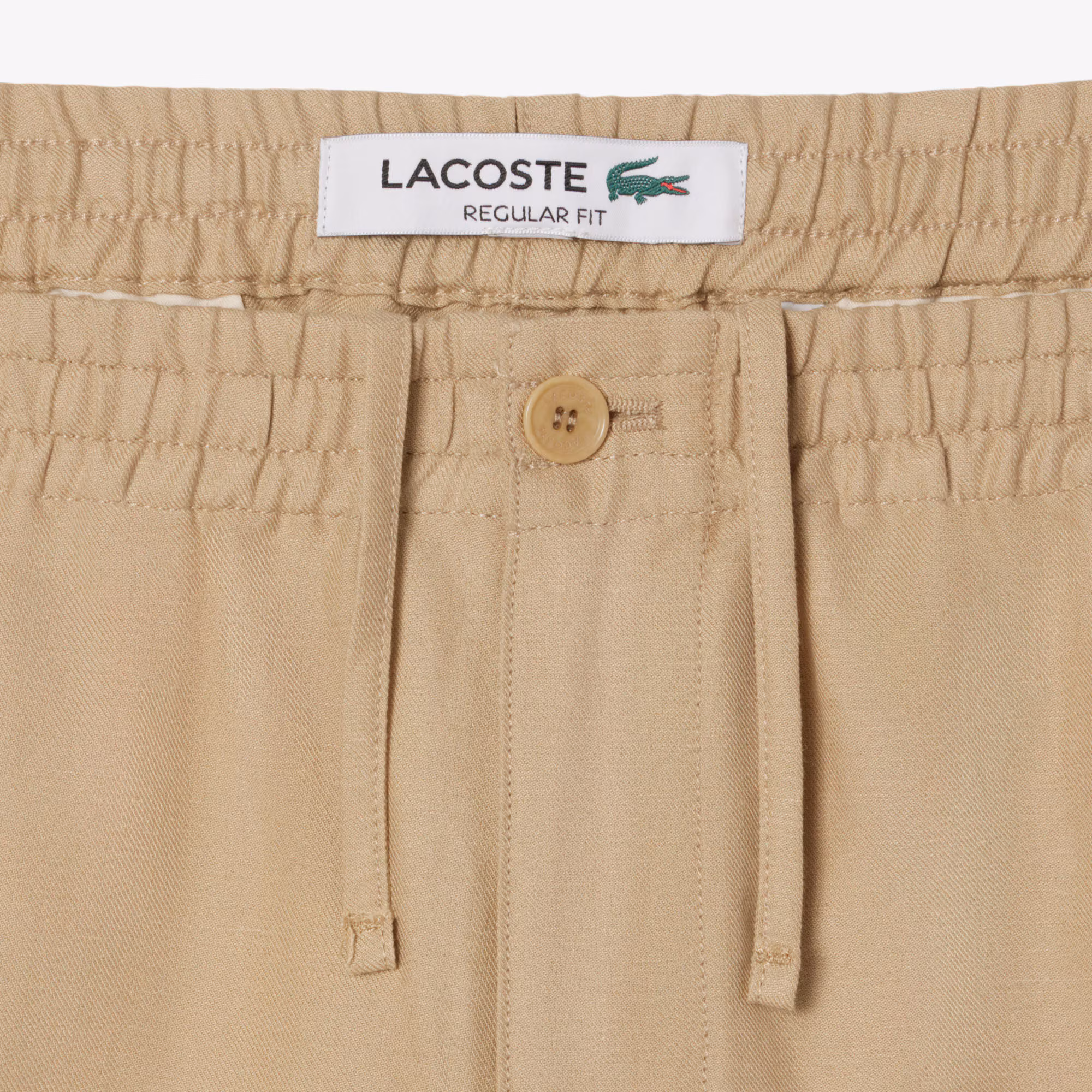 Men's Regular Fit Linen Twill Pants