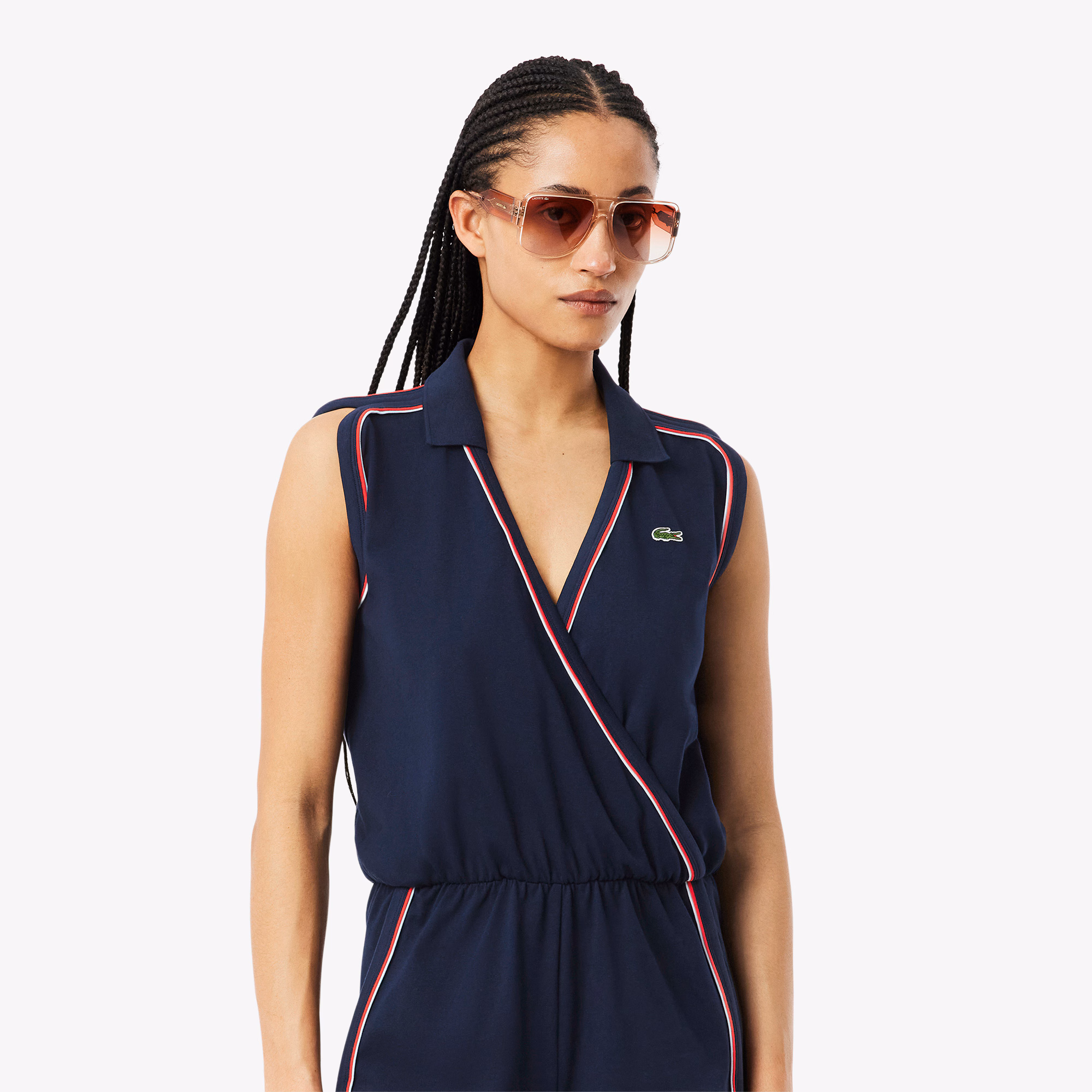 Women's Sleeveless Polo Romper