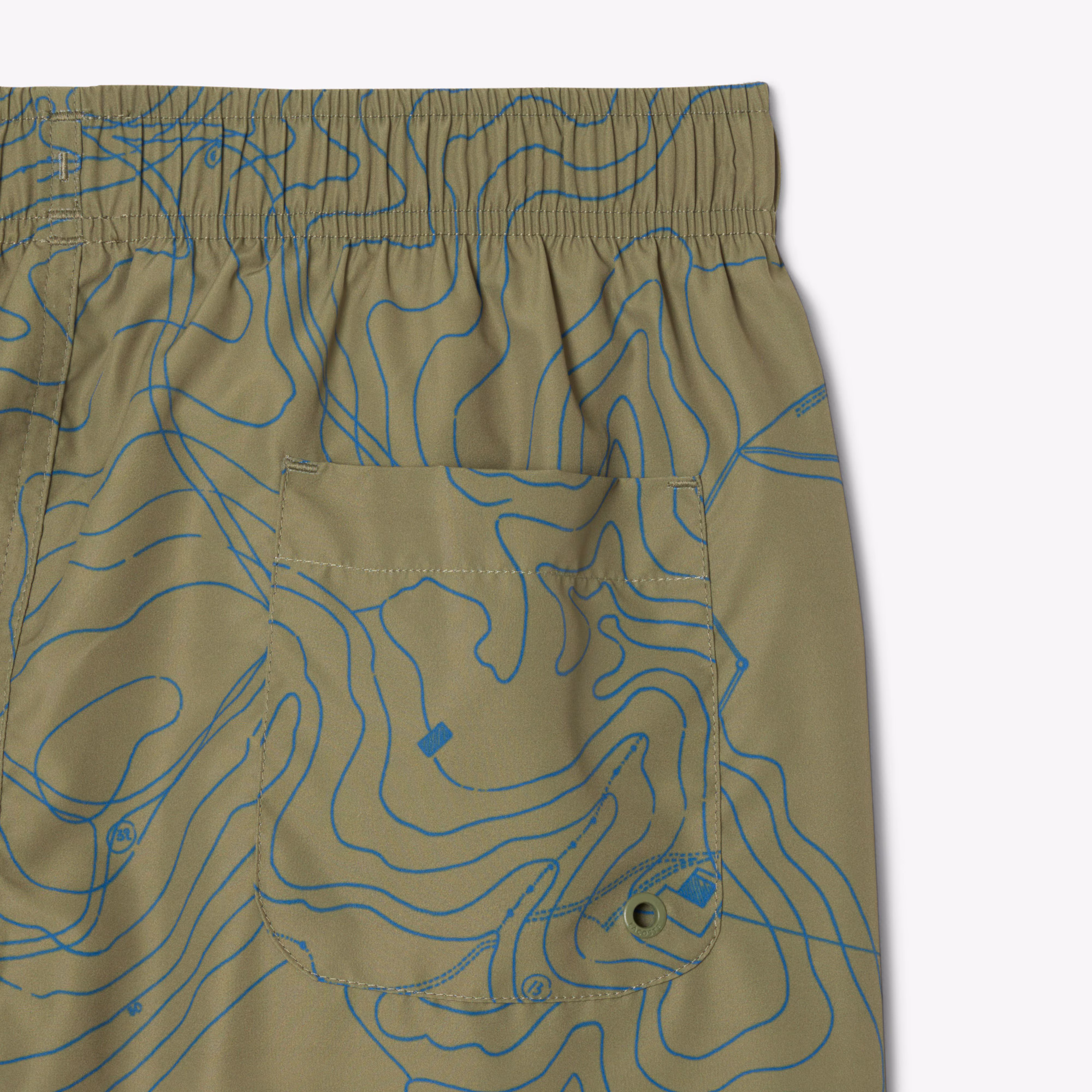 Men's Mid-Length Print Swim Trunks