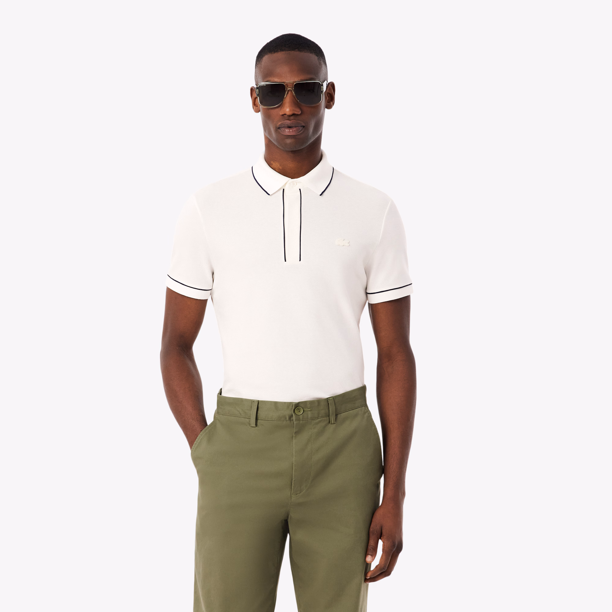 Men's Regular Fit Paris Stretch Piqué Polo