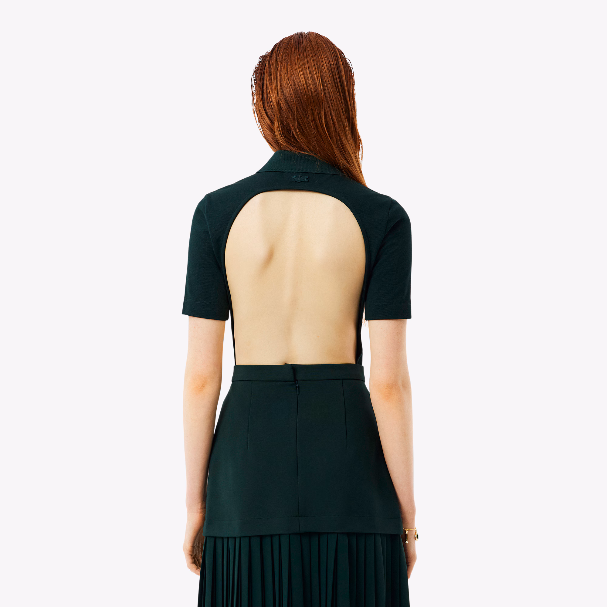 Women's Runway Mini Piqué Polo Bodysuit