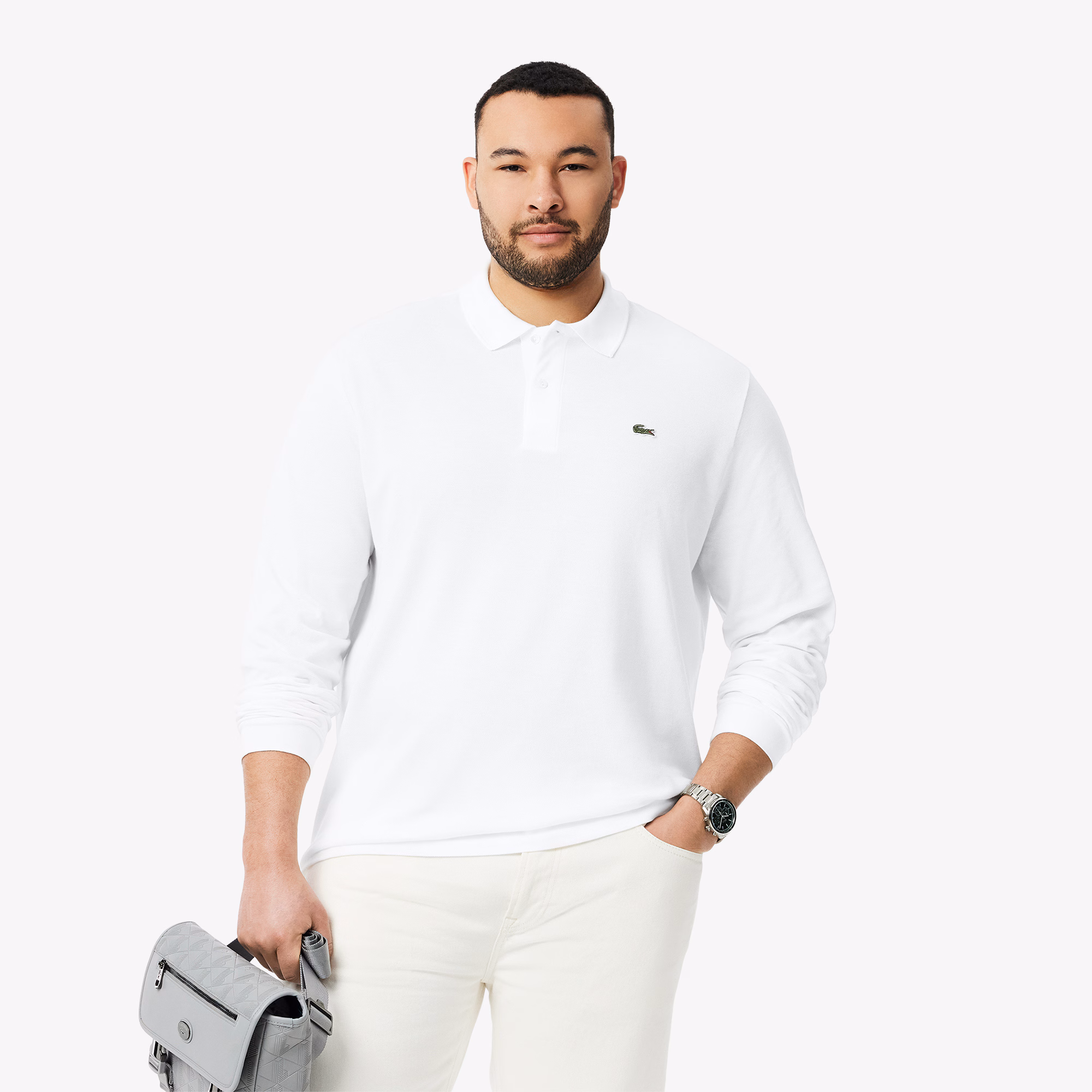 Men's Classic Fit Long Sleeve L.12.12 Polo