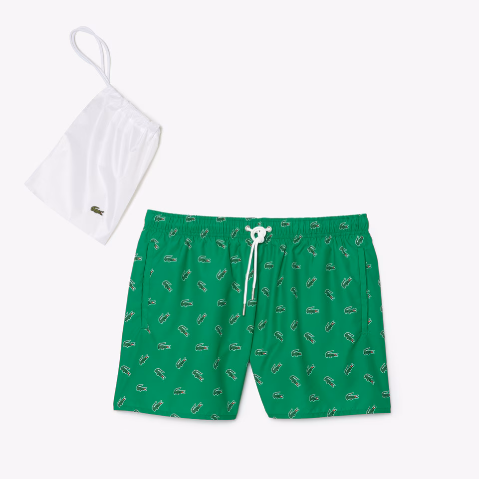Men's Crocodile Print Swim Trunks