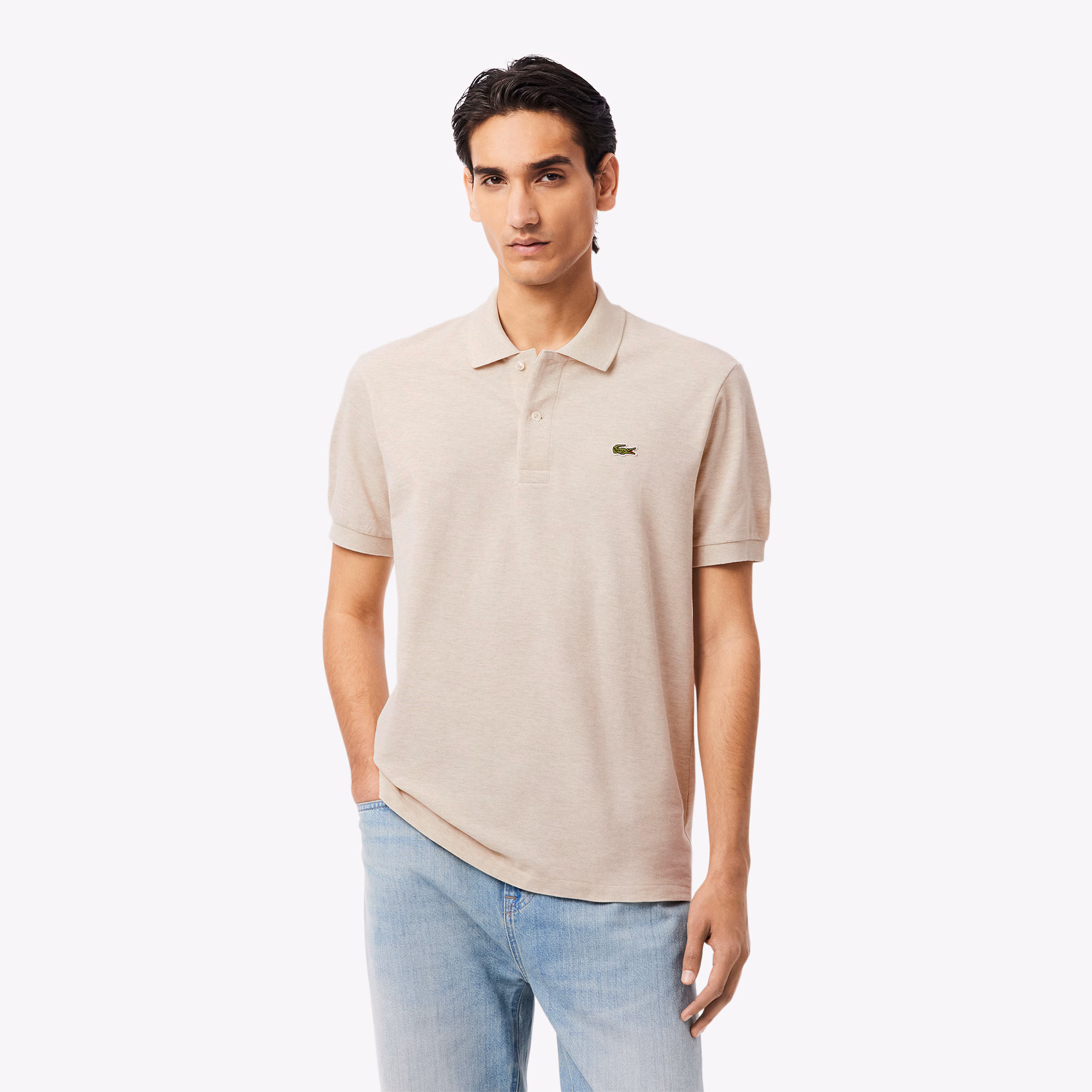 Men's Classic Fit L.12.12 Heathered Polo
