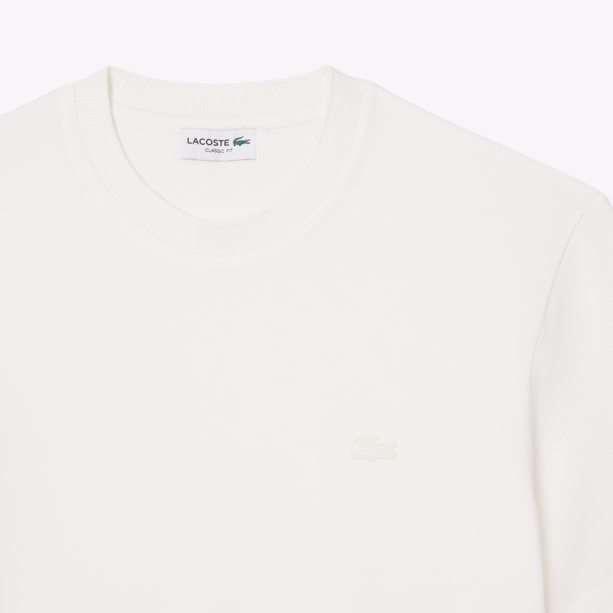 Men's Ribbed Neck Petit Piqué T-Shirt