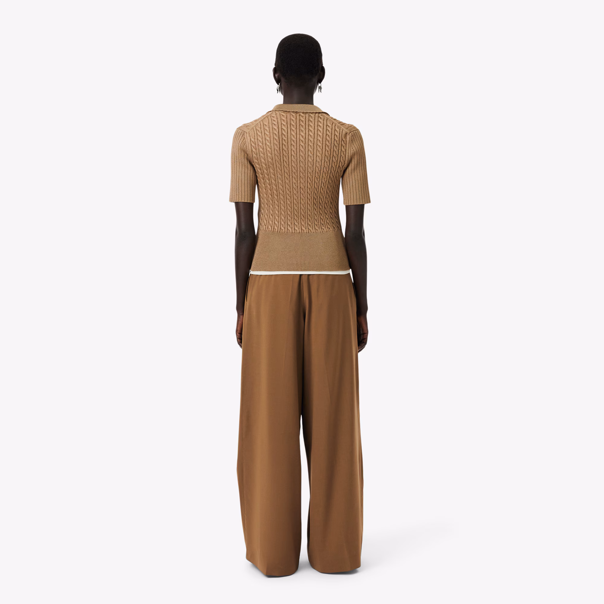 Runway Wide Fit Wool Blend Pants