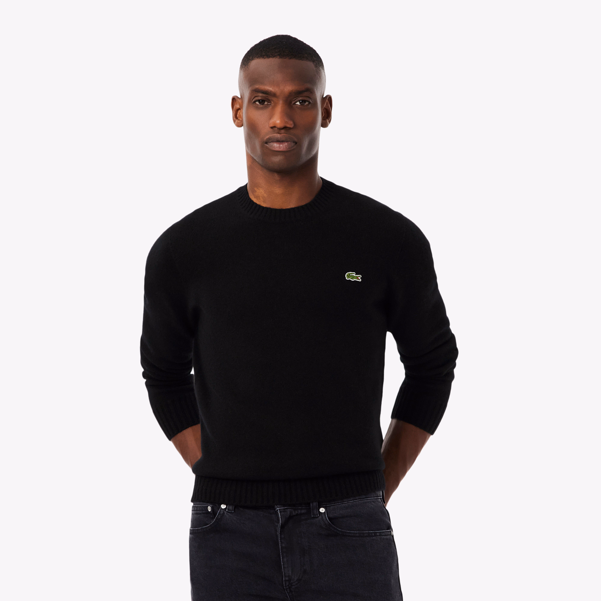 Men's 3D Knit Cashmere Crew Neck Sweater