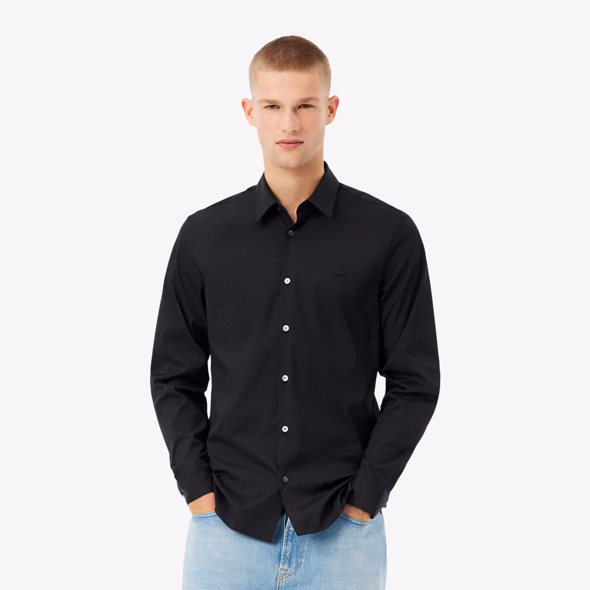 Men's Slim Fit Stretch Button Down Shirt