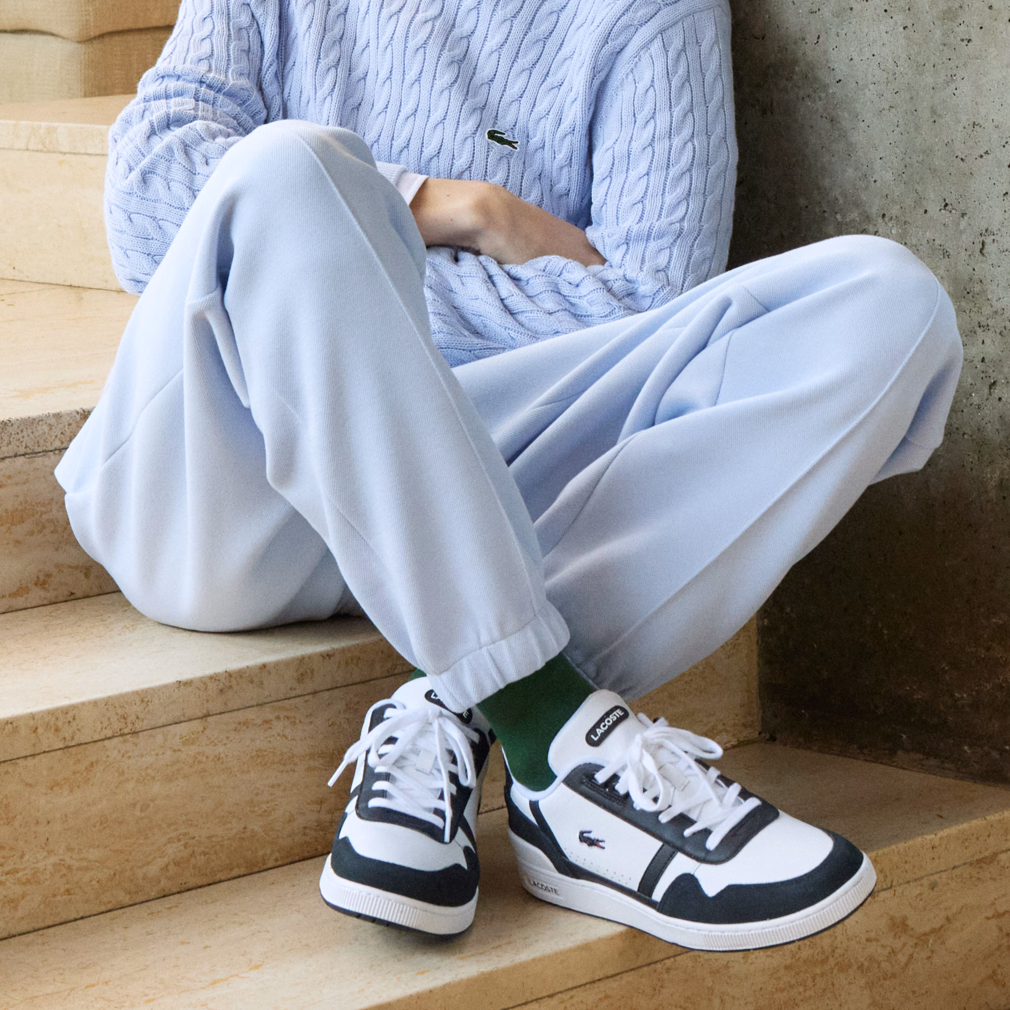 Men's T-Clip Leather Sneakers