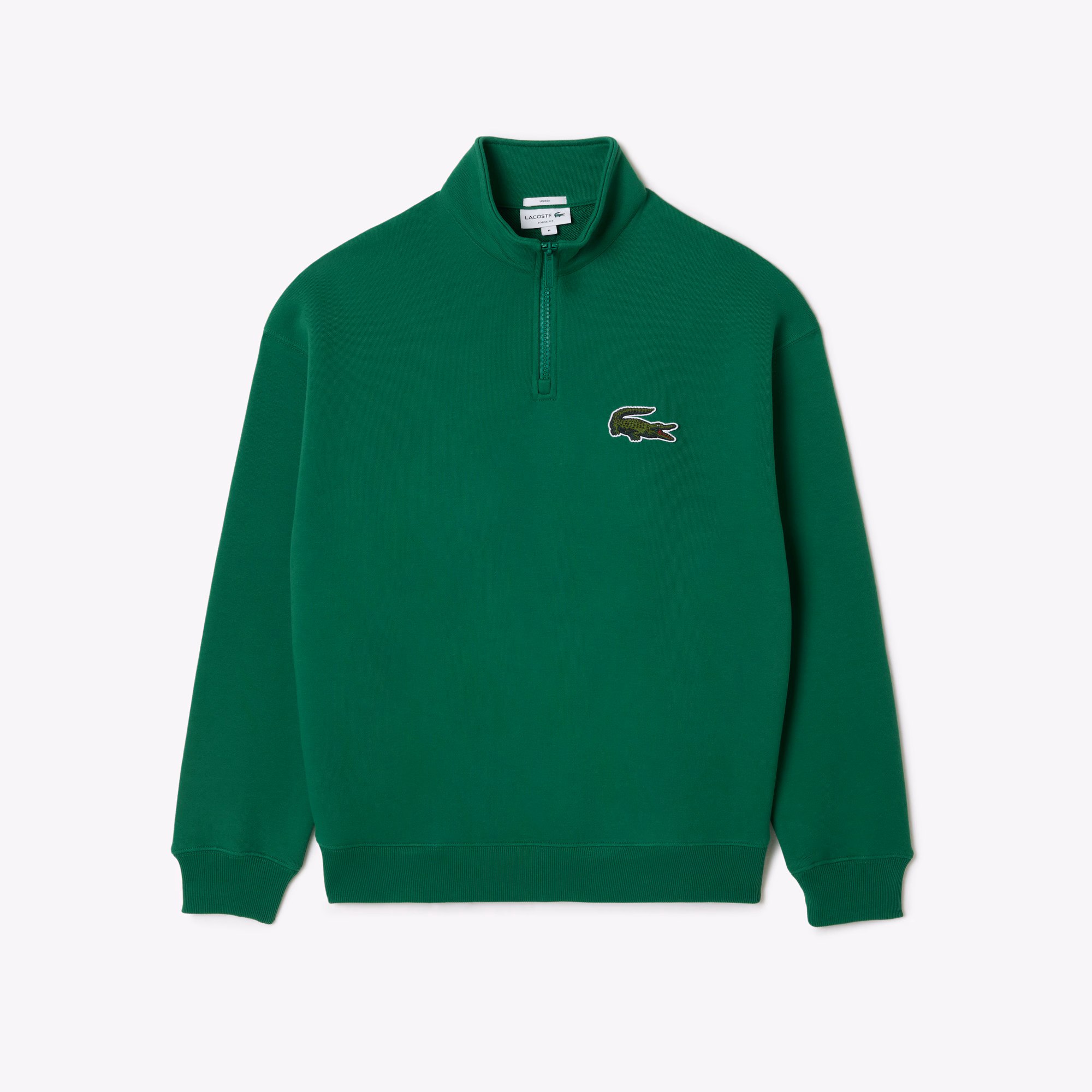 Unisex Loose Fit High-Neck Fleece Sweatshirt