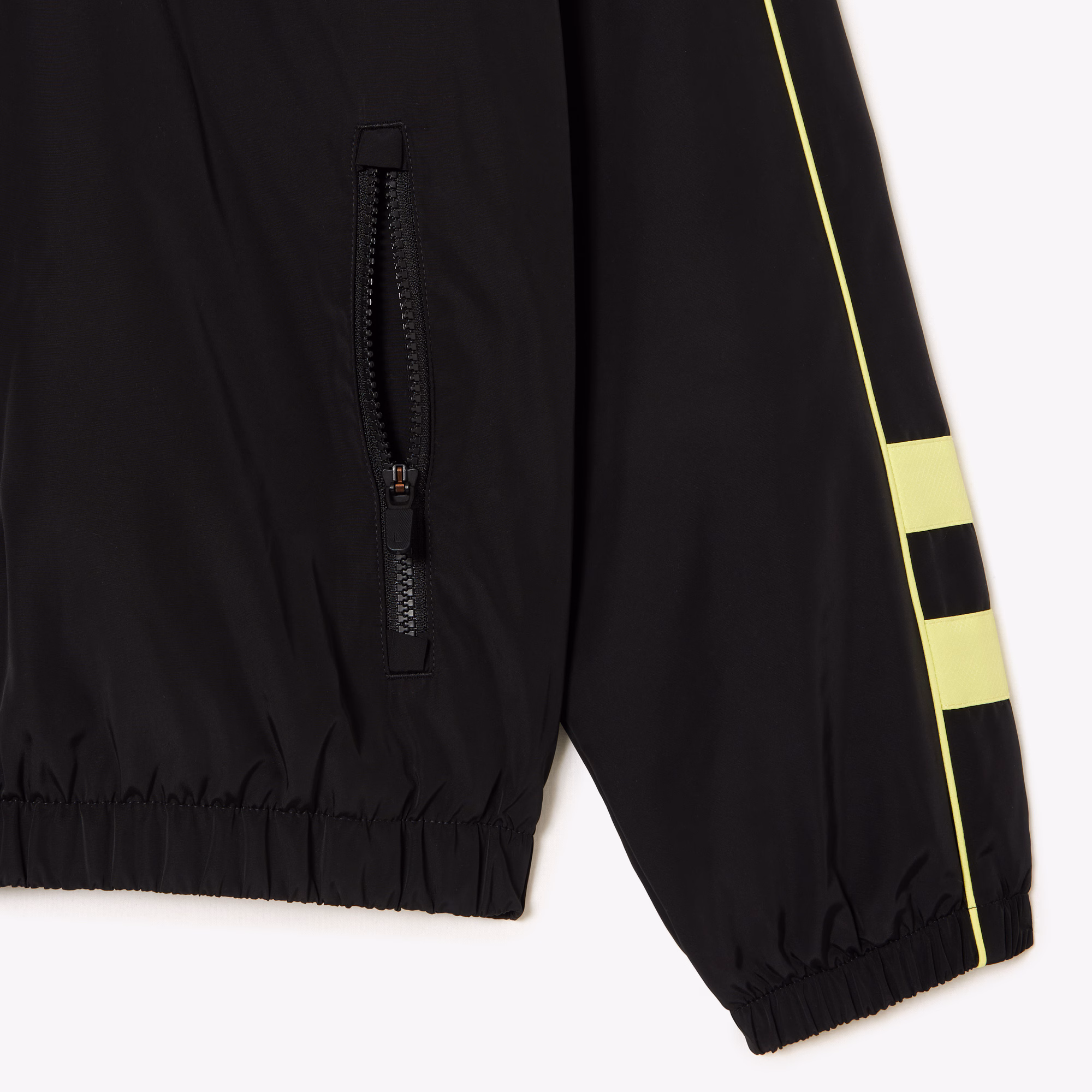 Men's Contrast Details Water-Resistant Zip-Up Jacket