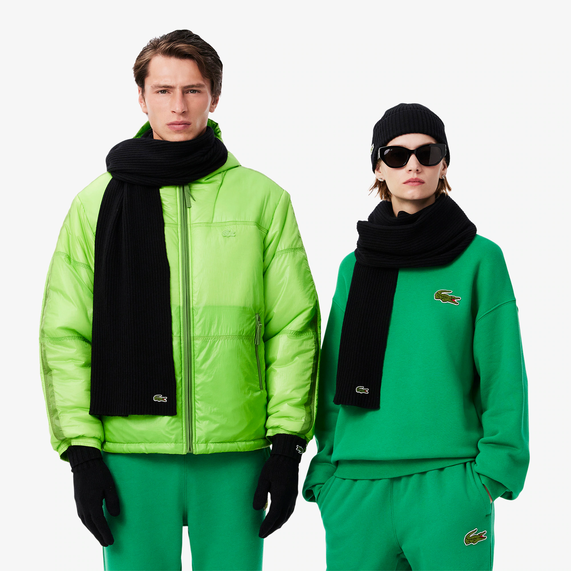 Unisex Ribbed Wool Scarf