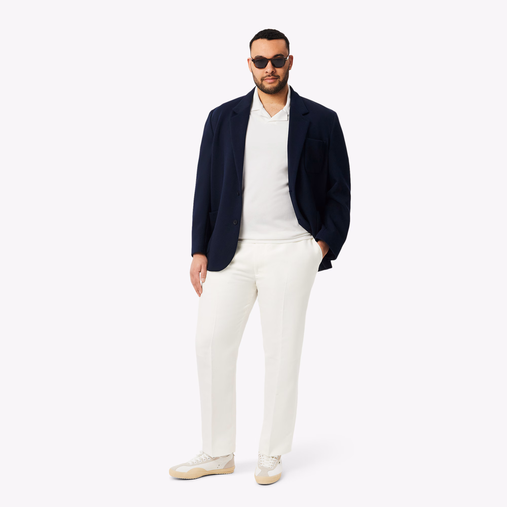 Men's Classic Fit Open Neck Paris Polo