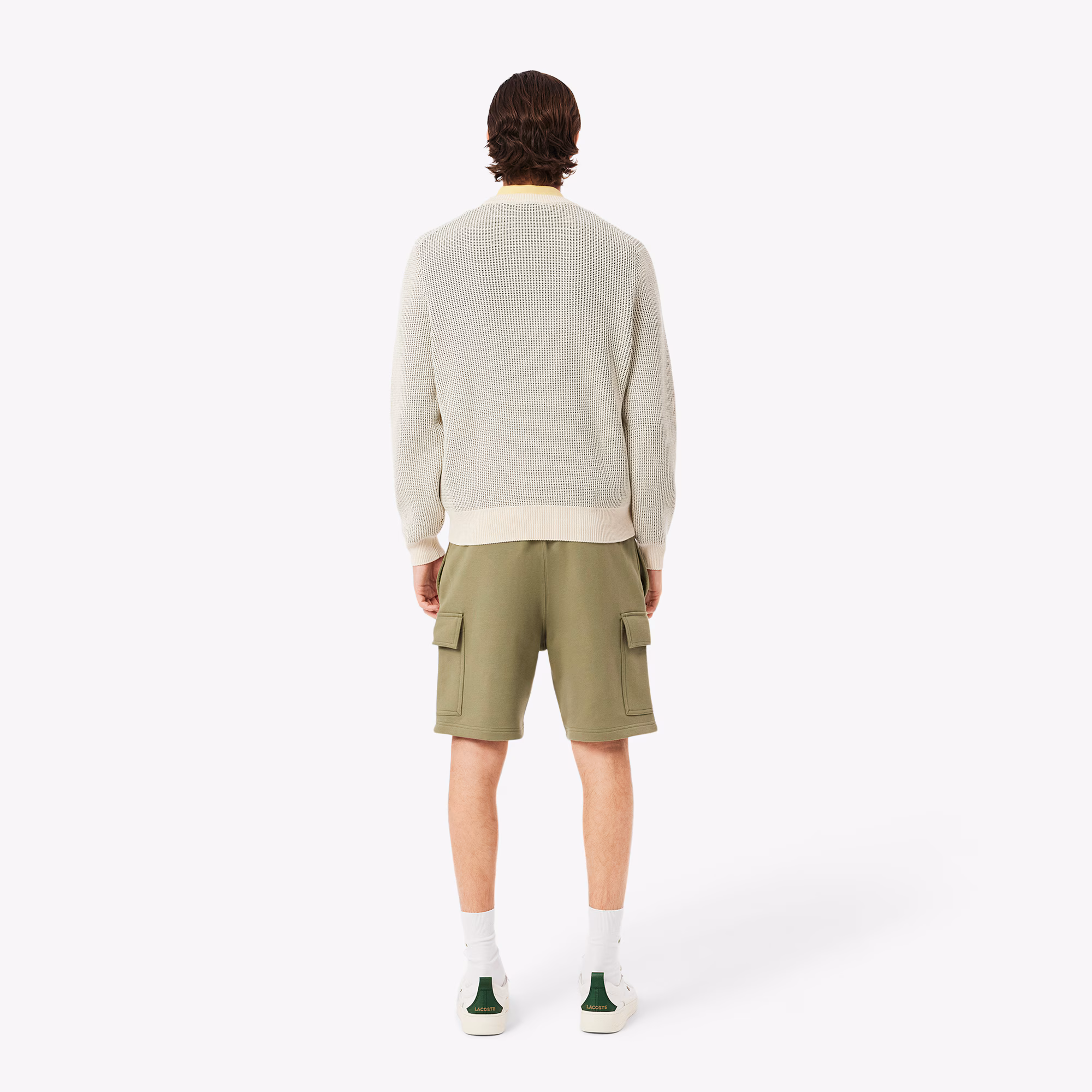 Men's Cotton Fleece Cargo Shorts