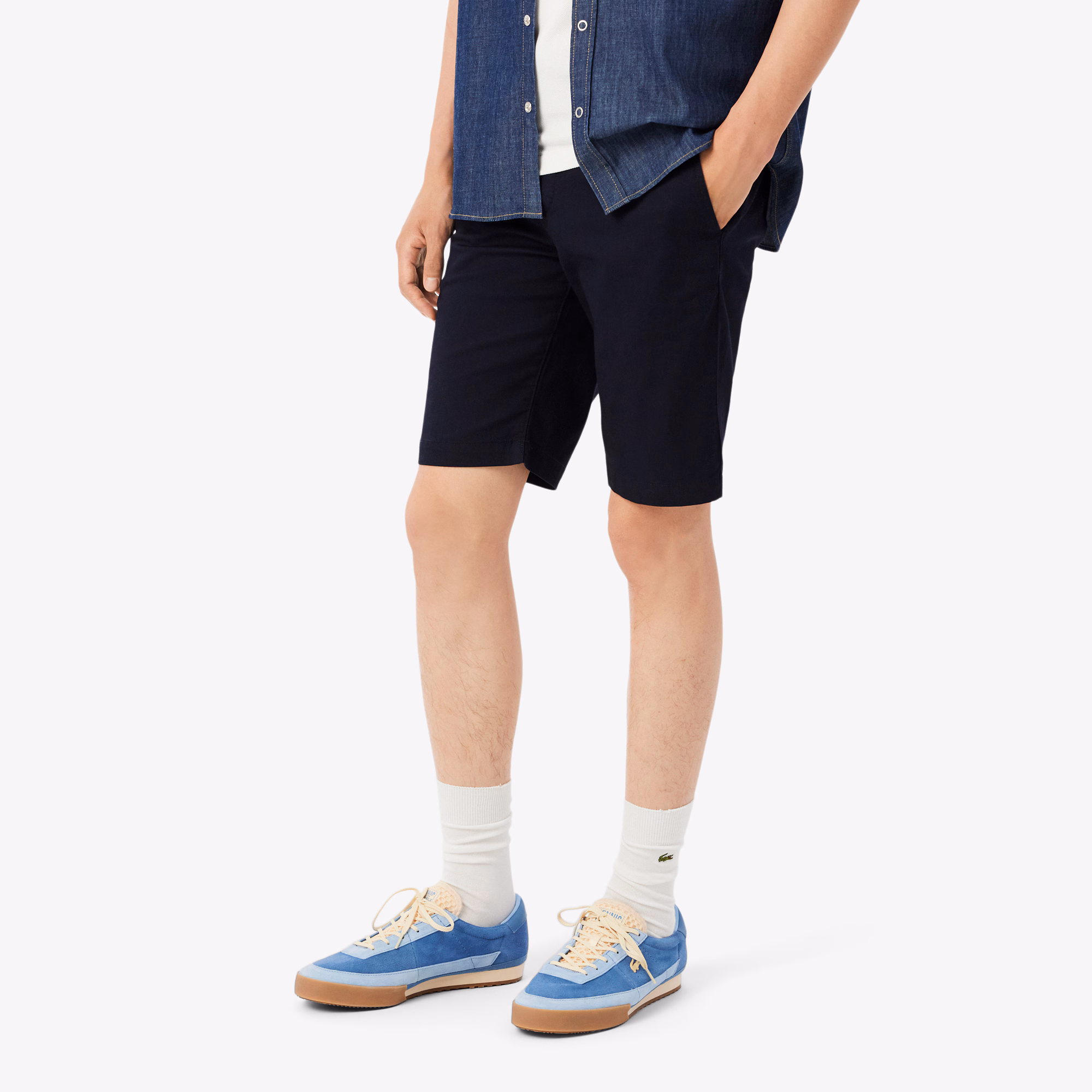 Men's Slim Fit Stretch Cotton Shorts