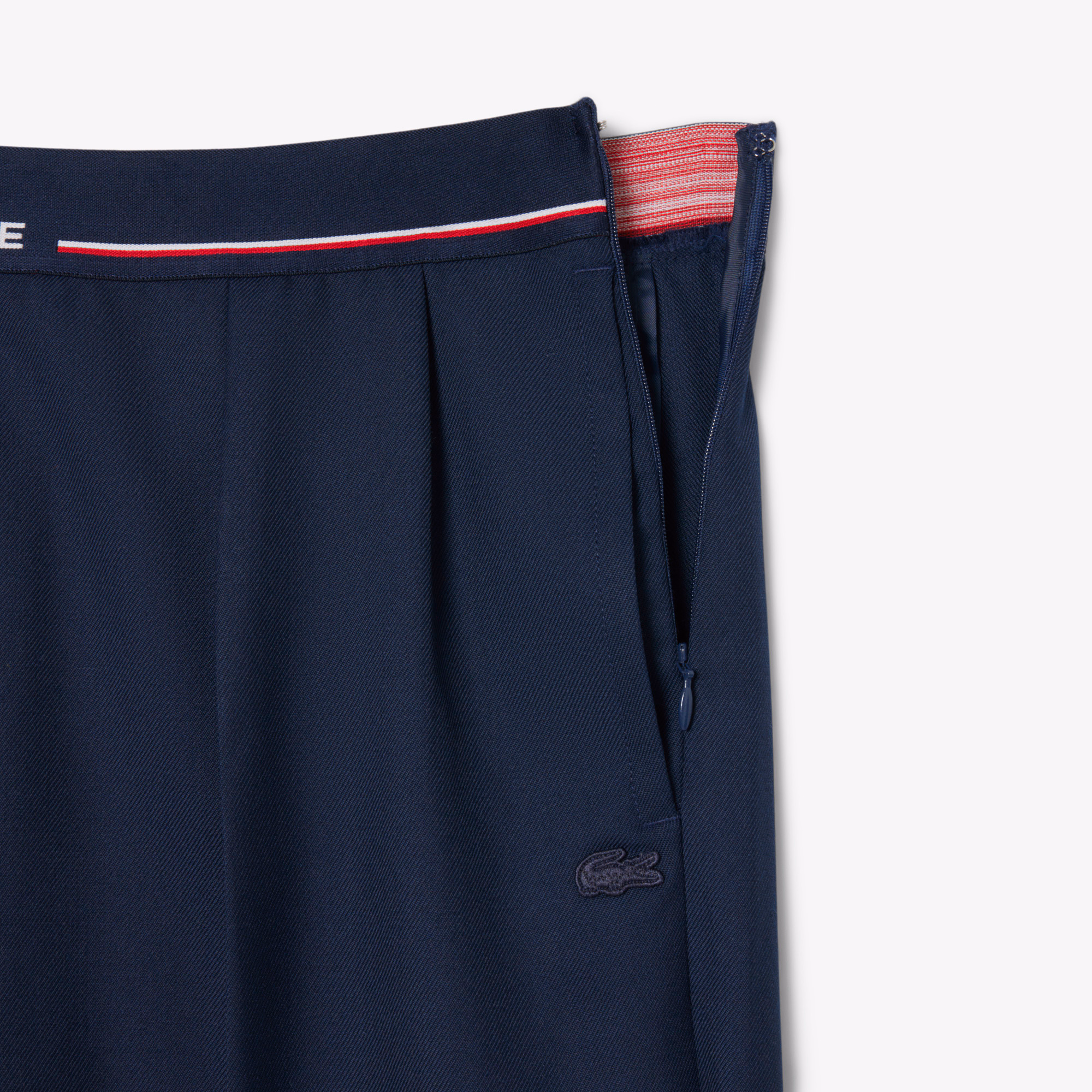 Women's Oversized Wool Blend Pleated Pants