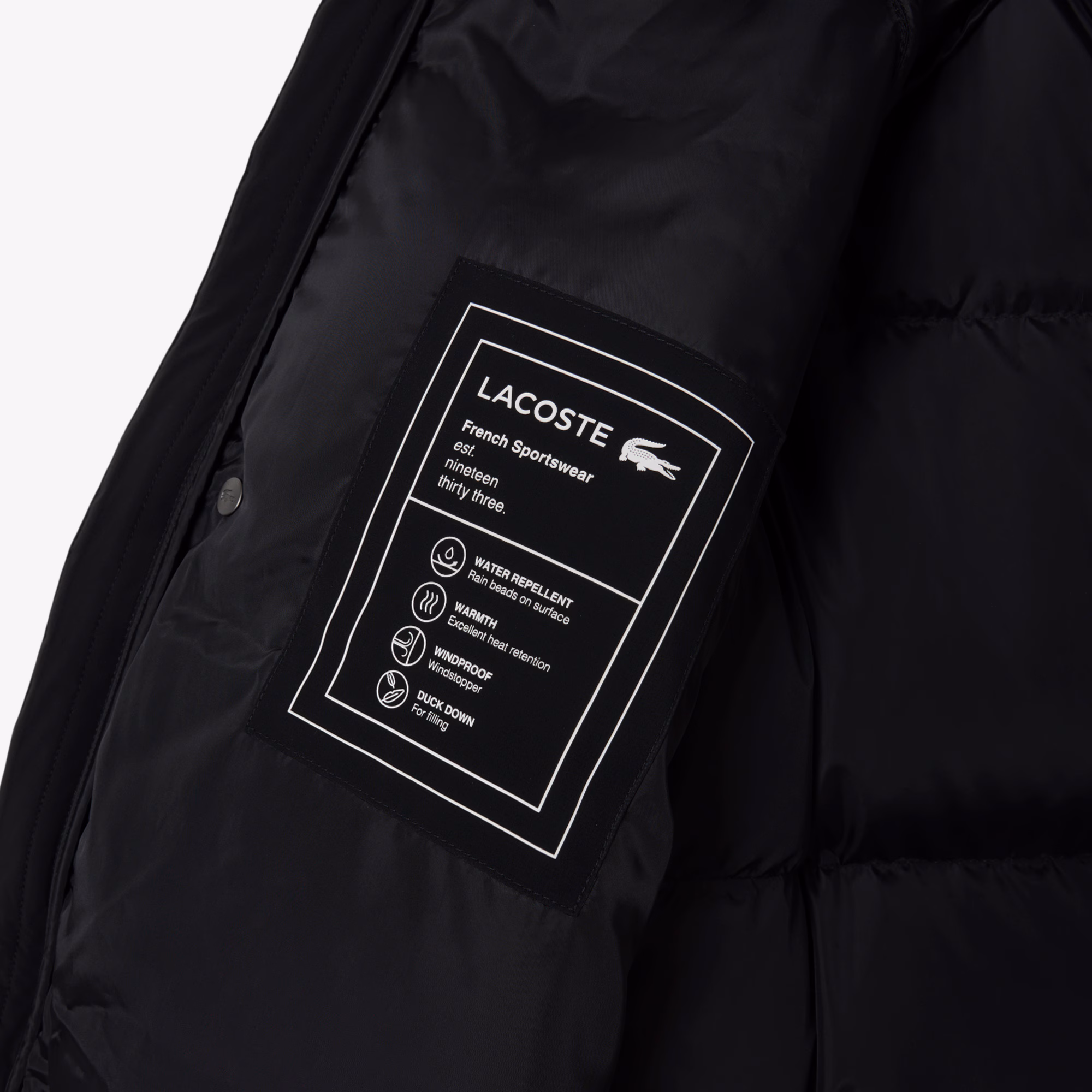 Men's Long Water-Repellent Down Jacket