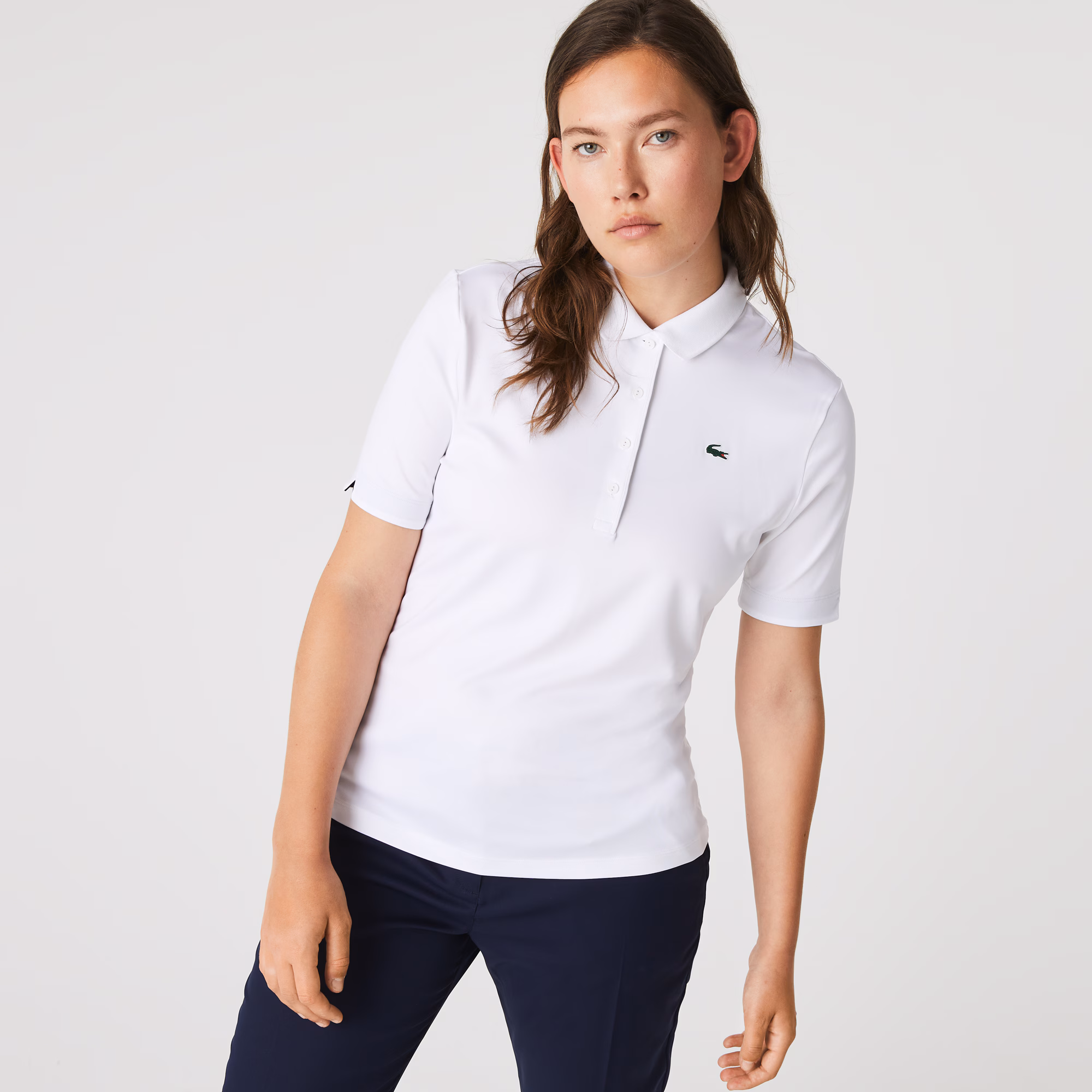 Women's Slim Fit UV Protect Stretch Golf Polo