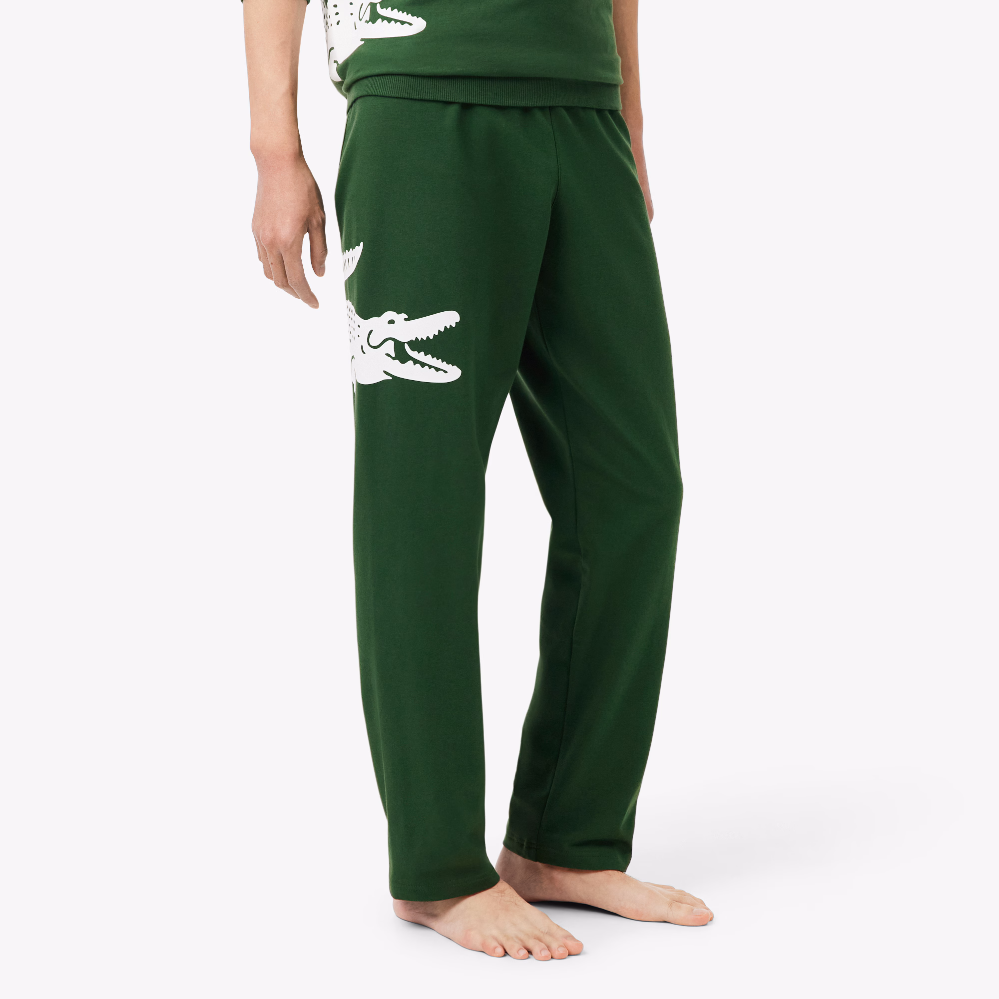 Men's Printed Fleece Loungewear Pants
