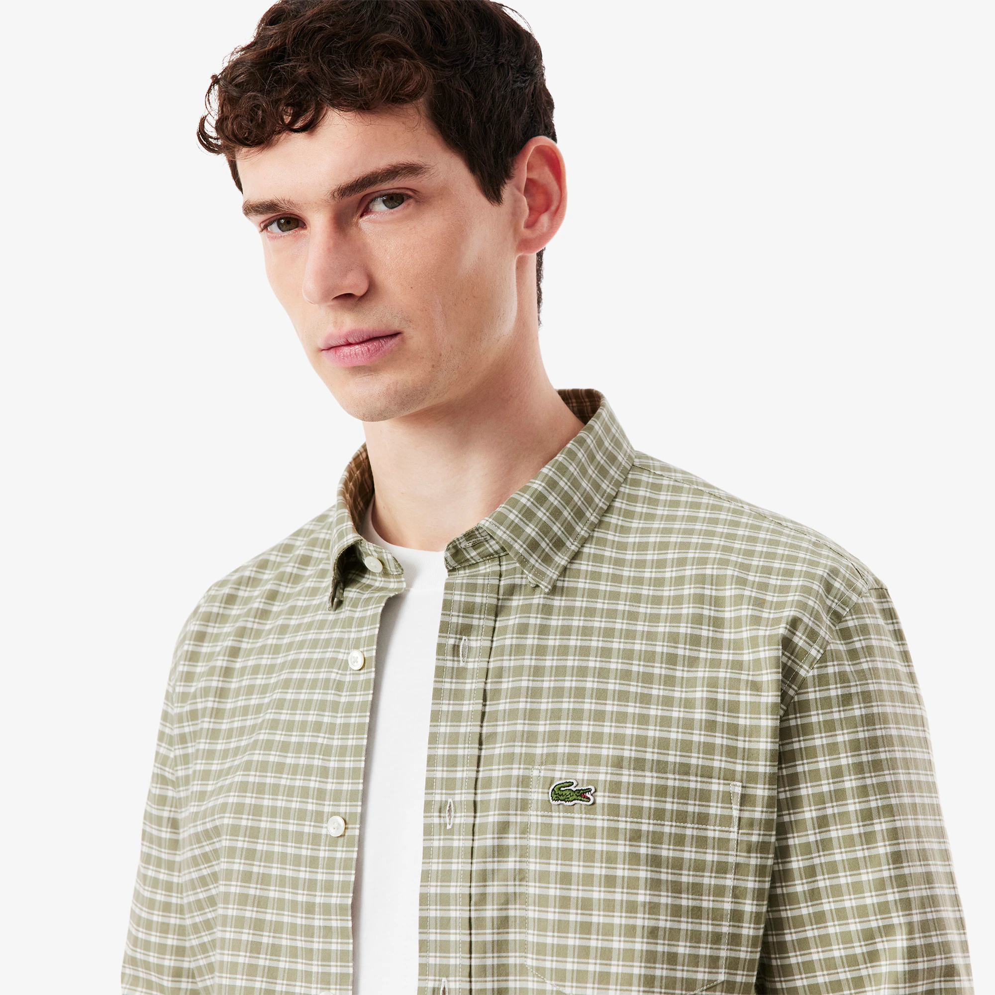 Men's Regular Fit Stretch Plaid Shirt