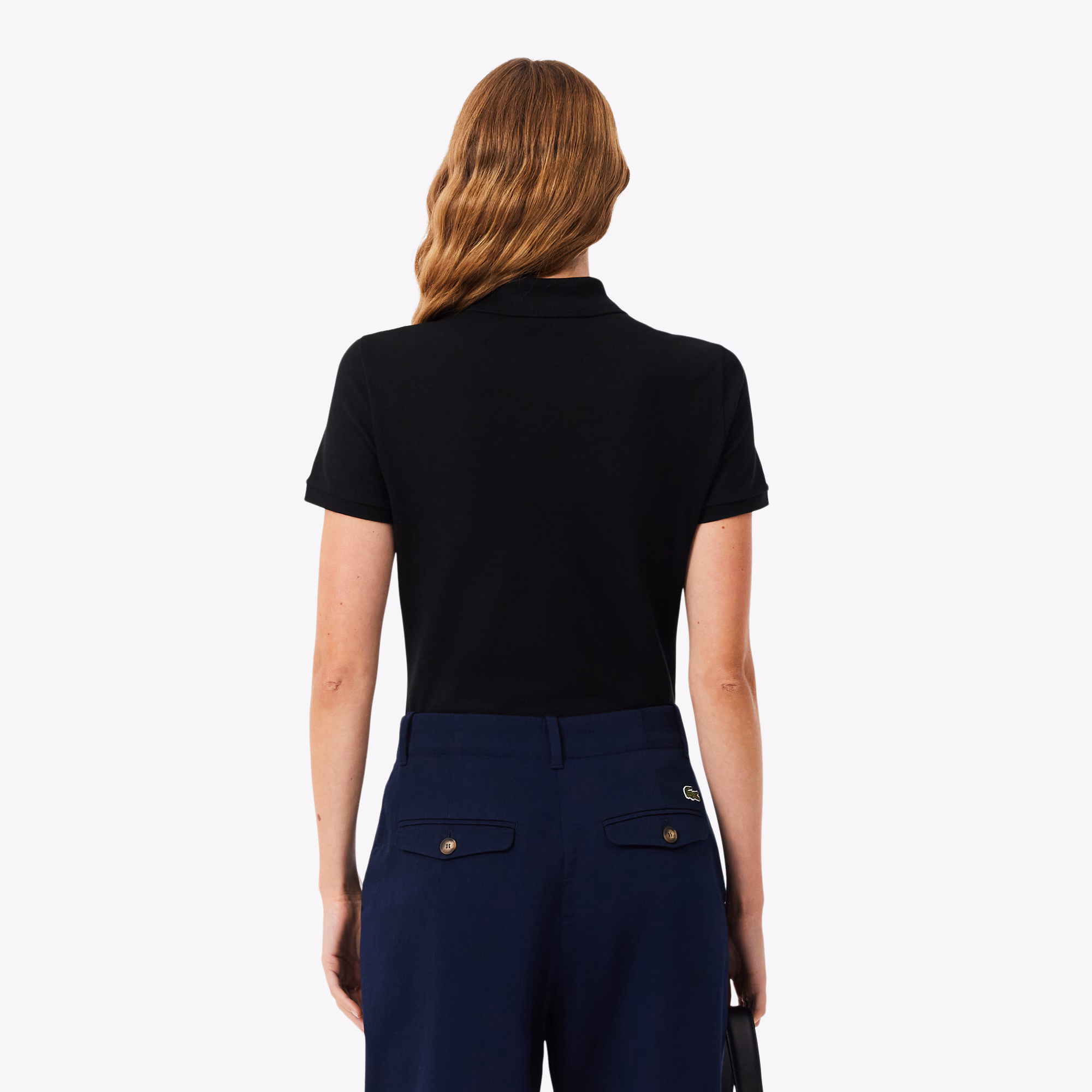 Women's L.12.D Slim Fit Stretch Mini Piqué Polo