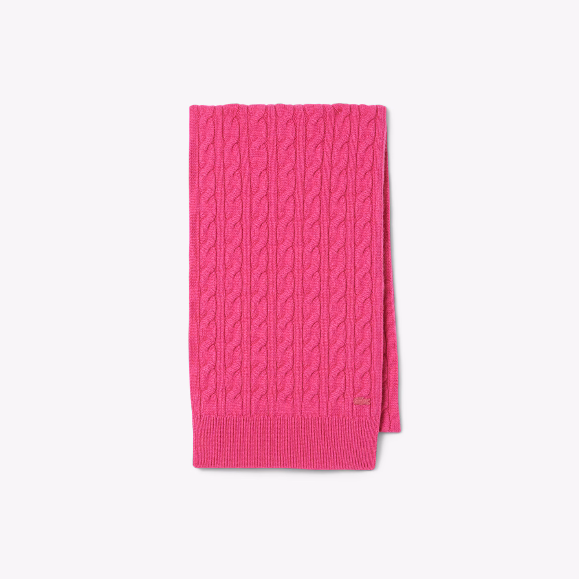 Runway Cable Knit Cashmere Scarf