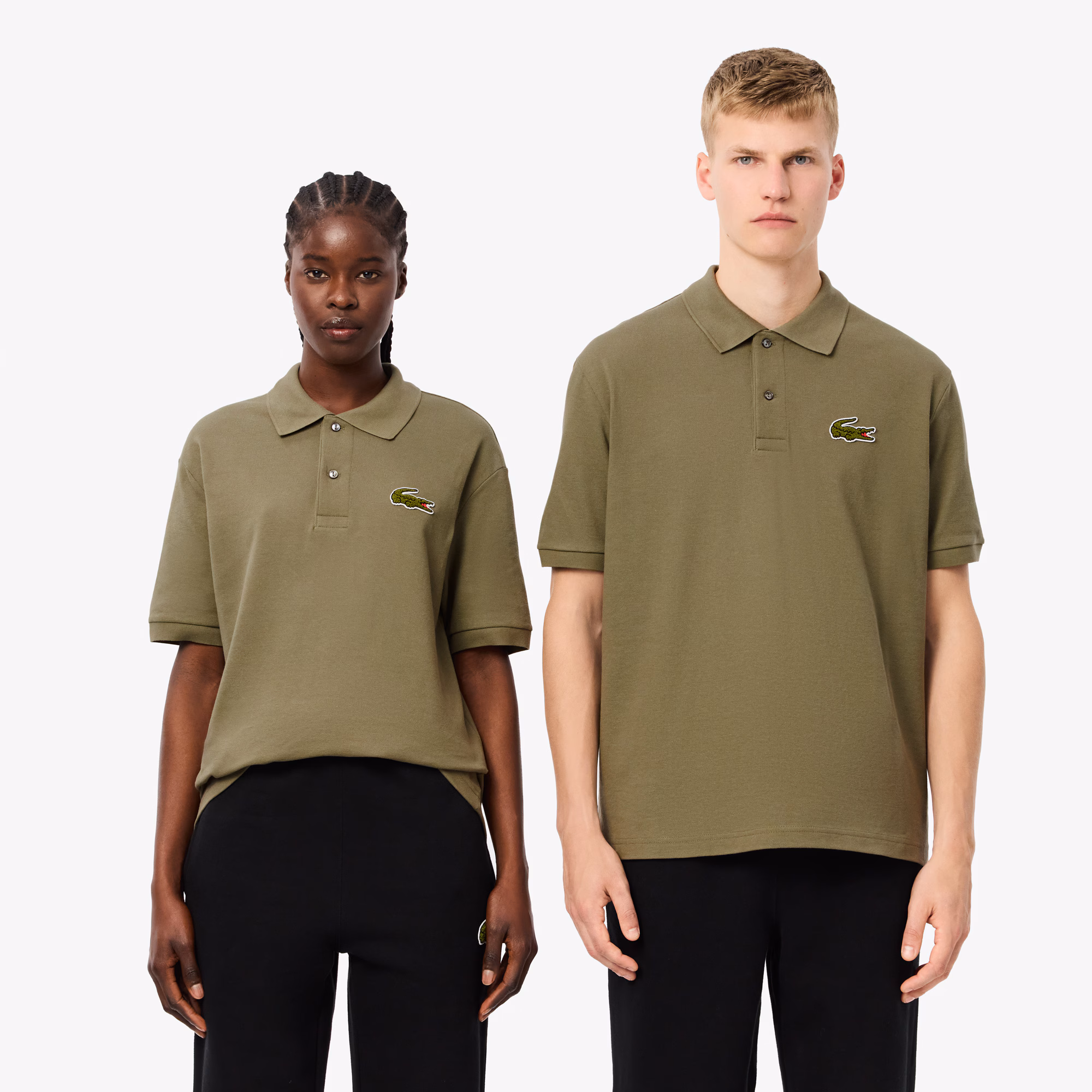 Unisex Loose Fit L.12.12 Piqué Badge Polo