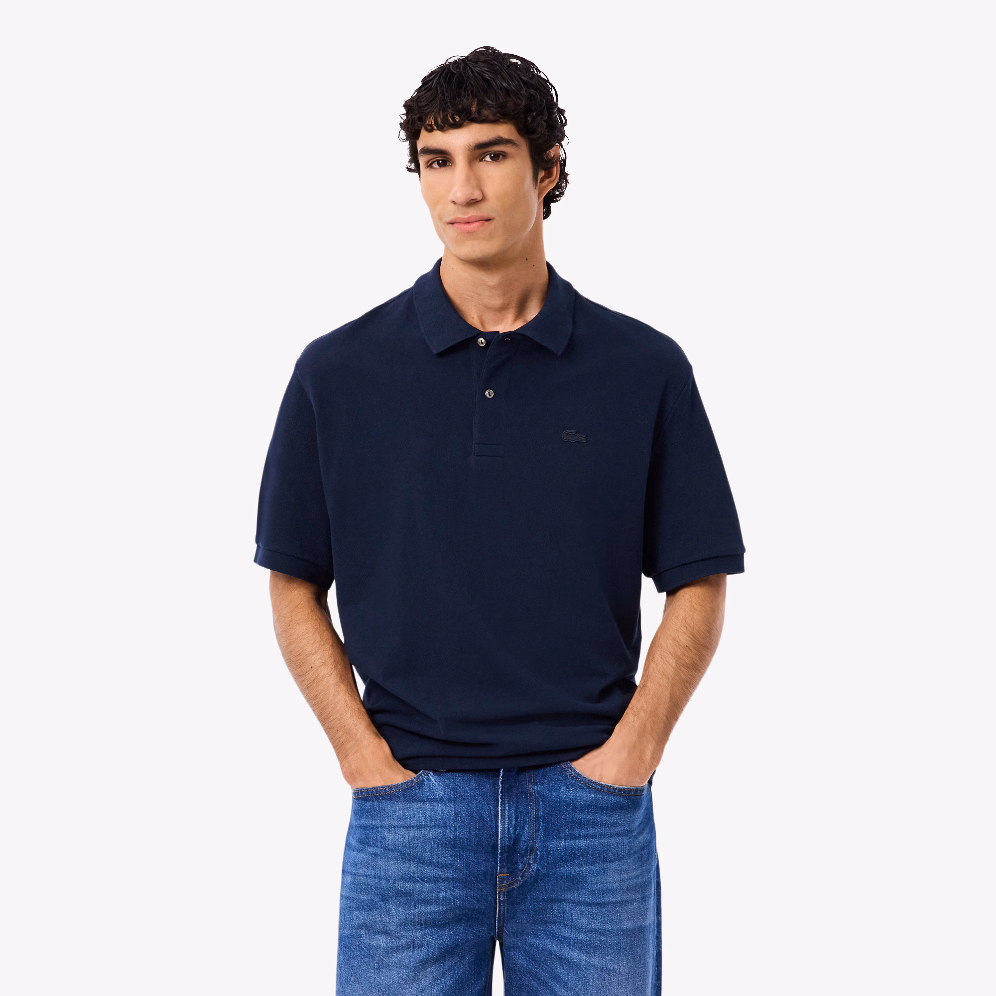 Men's Loose Fit Heavy Piqué Polo
