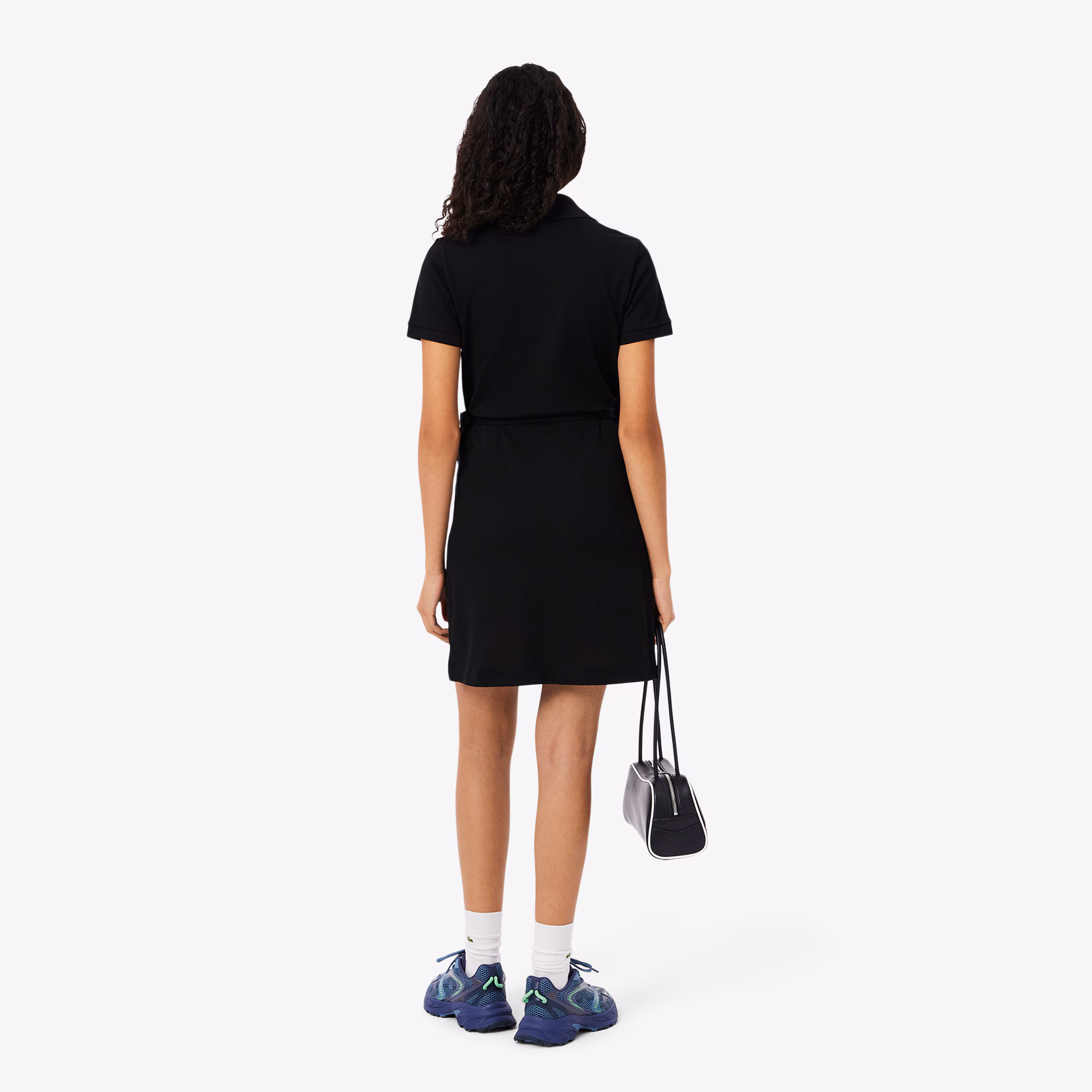 Women's Stretch Mini Piqué Wrap Dress