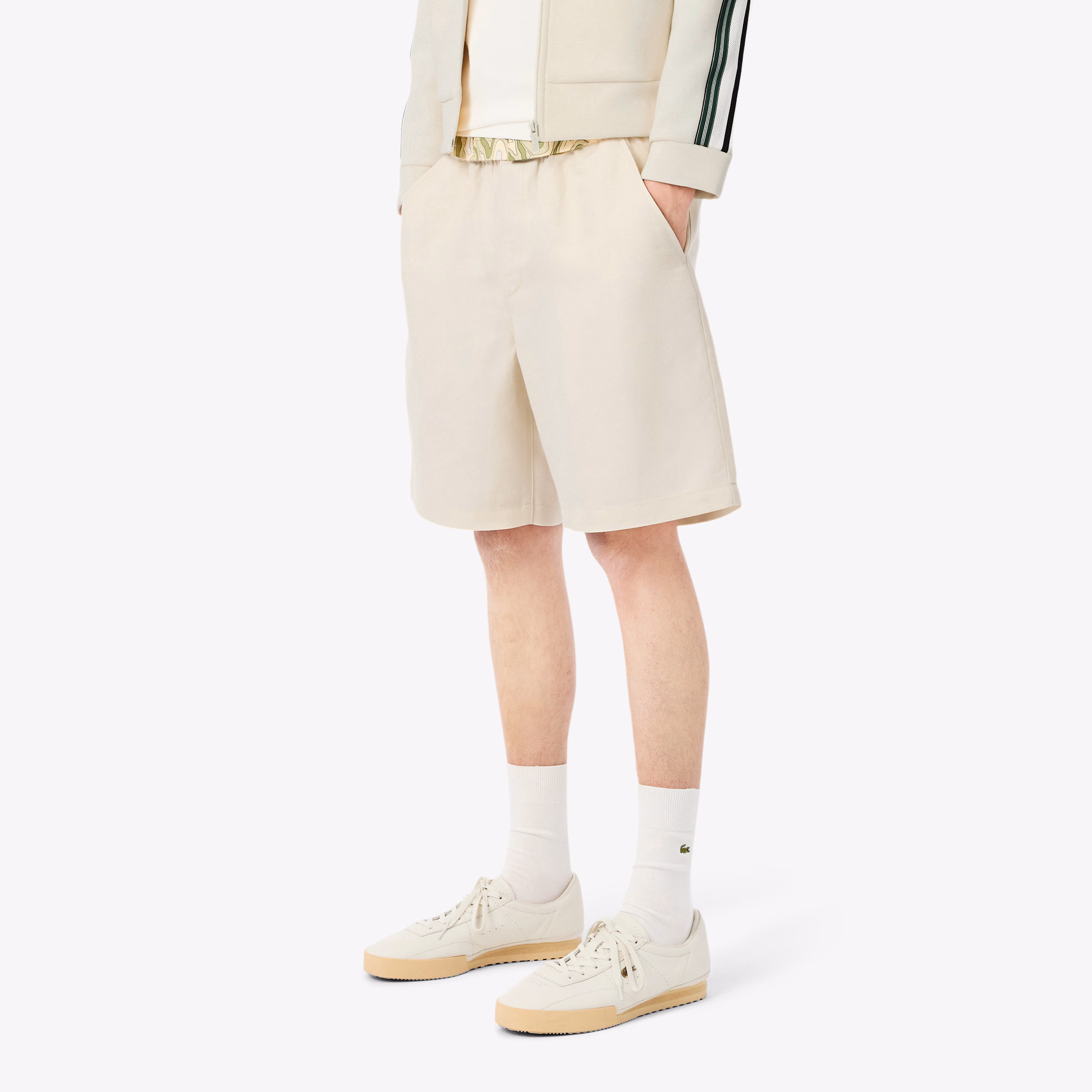 Men's Regular Fit Wool Blend Shorts