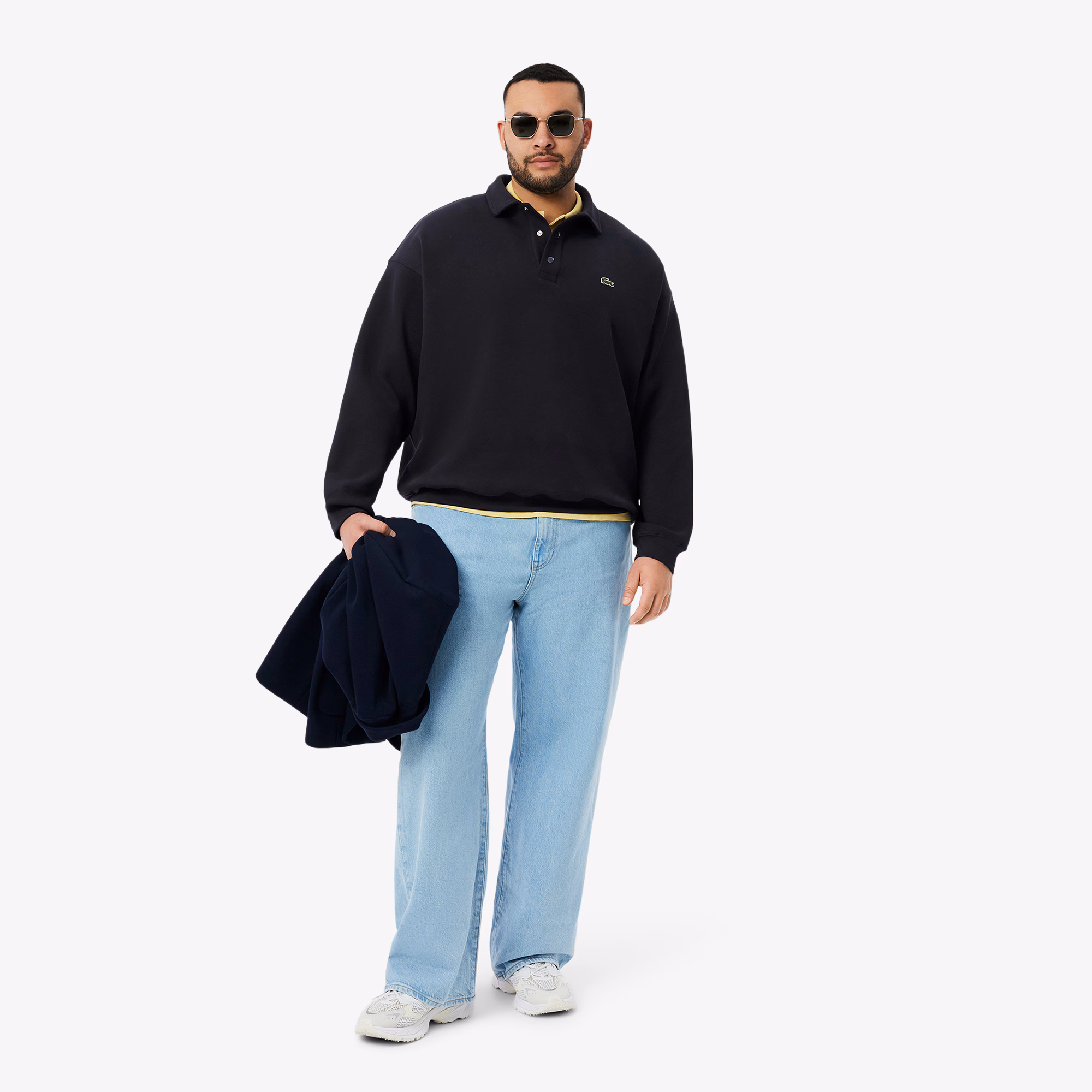 Men's Loose Fit Piqué Sweatshirt